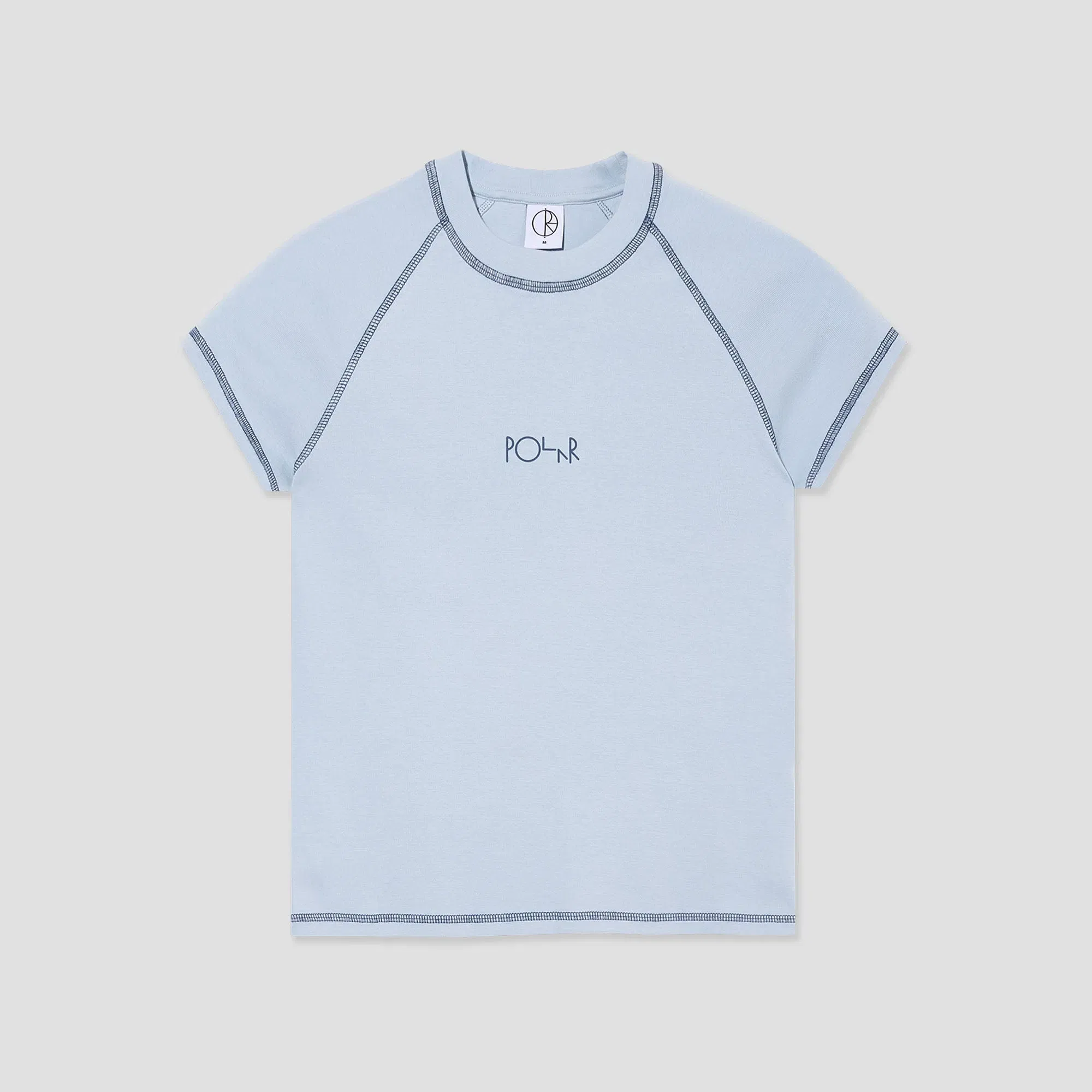 Polar Script Logo Baby T-Shirt Light Blue / Dark Blue
