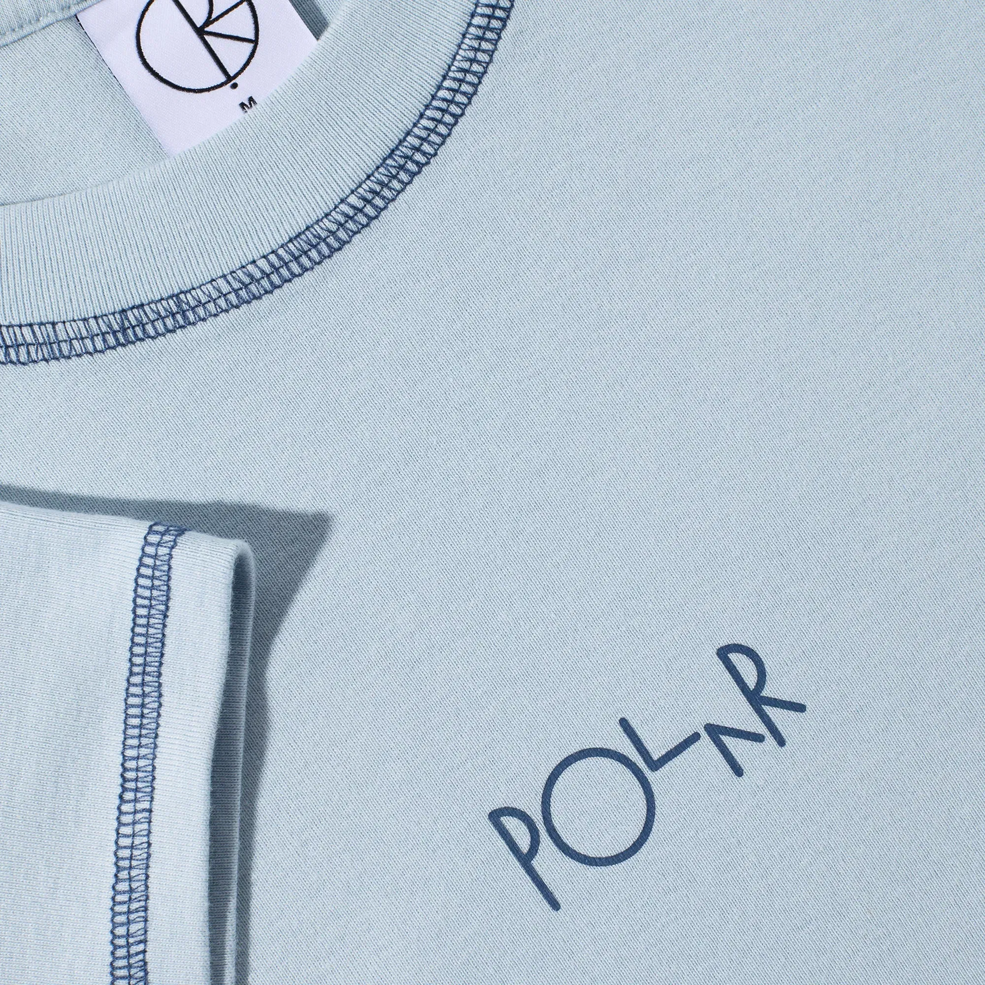 Polar Script Logo Baby T-Shirt Light Blue / Dark Blue