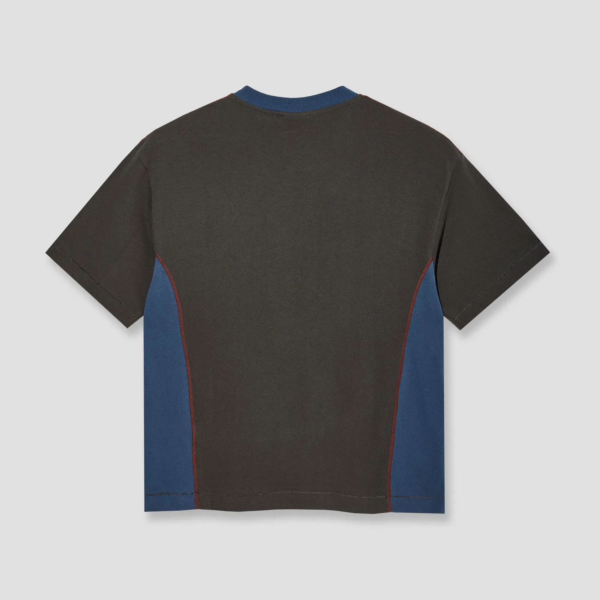 Polar Surf Panel T-Shirt Dirty Black / Grey Blue