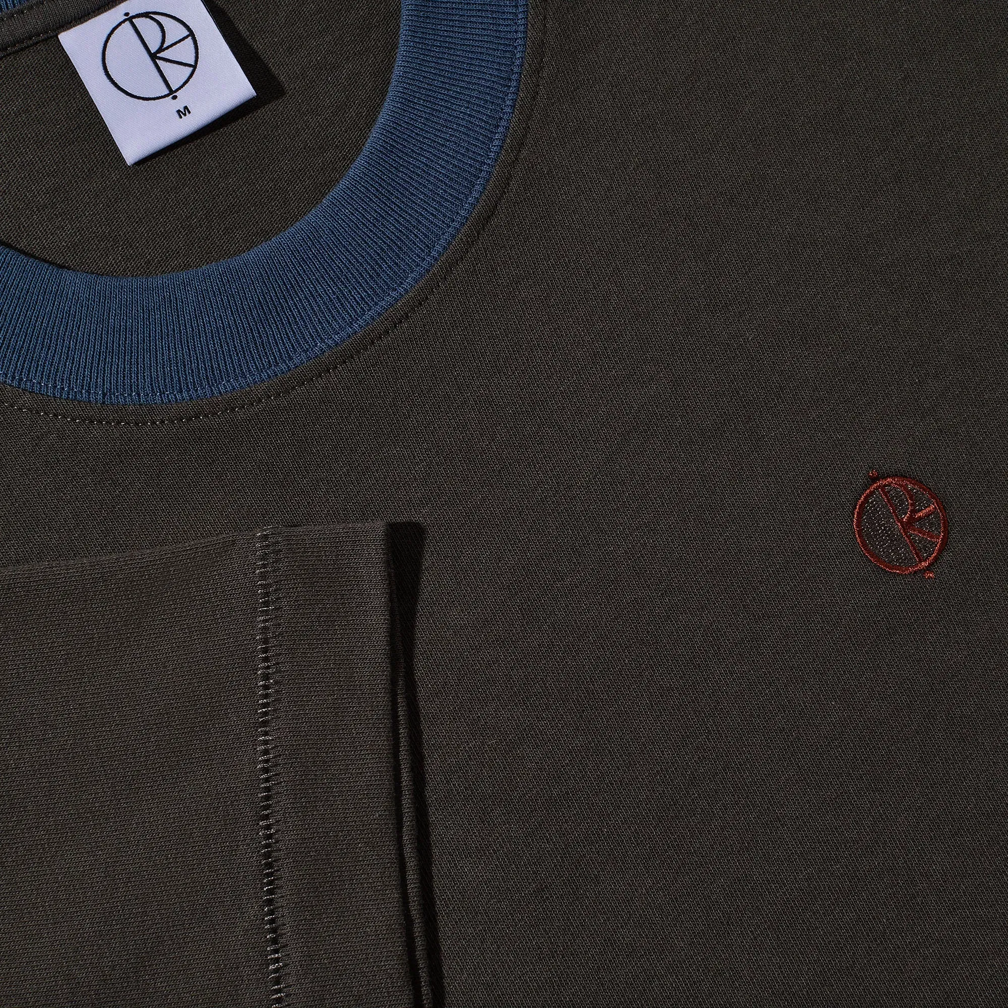 Polar Surf Panel T-Shirt Dirty Black / Grey Blue