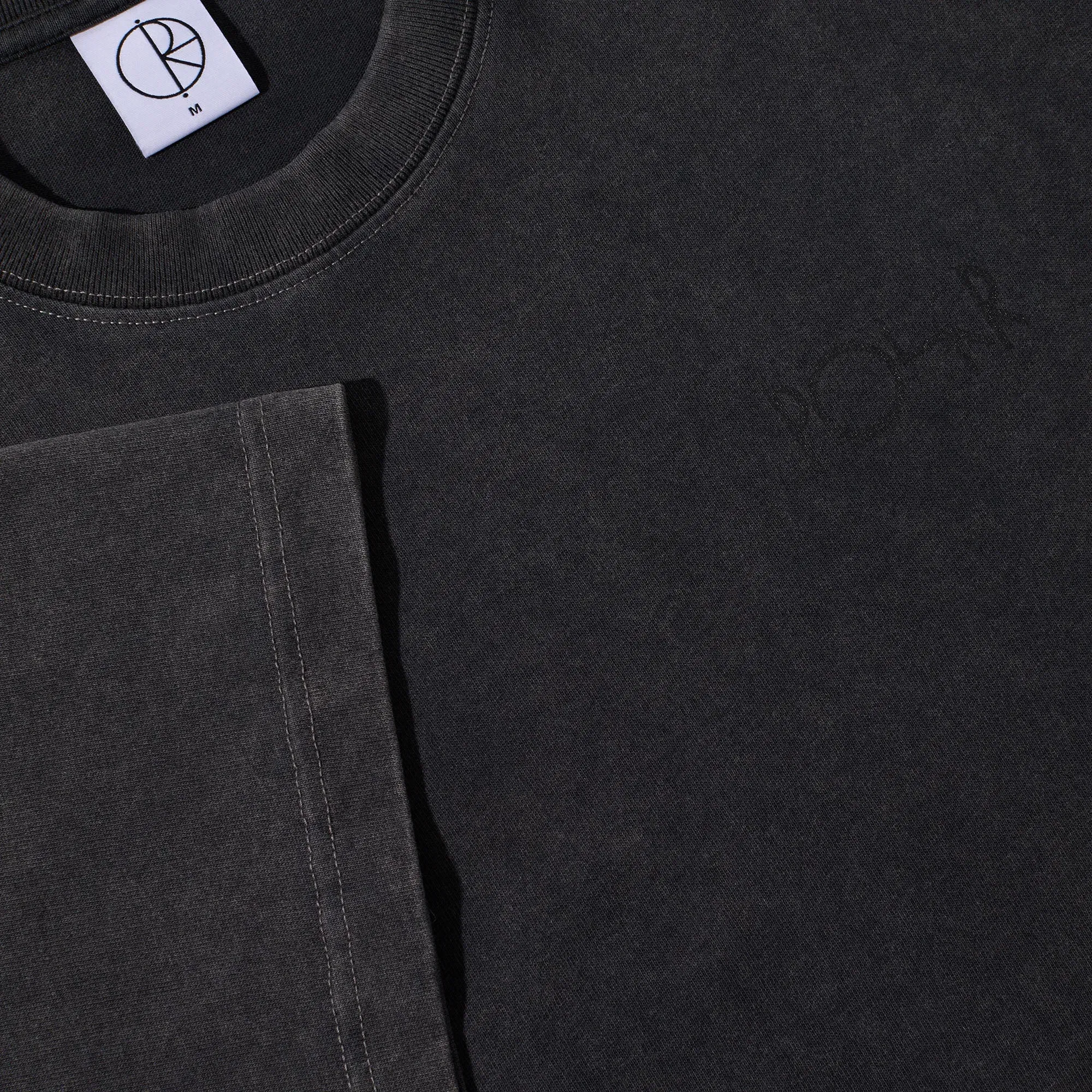 Polar Stroke Logo Contrast T-Shirt Silver Black / Black