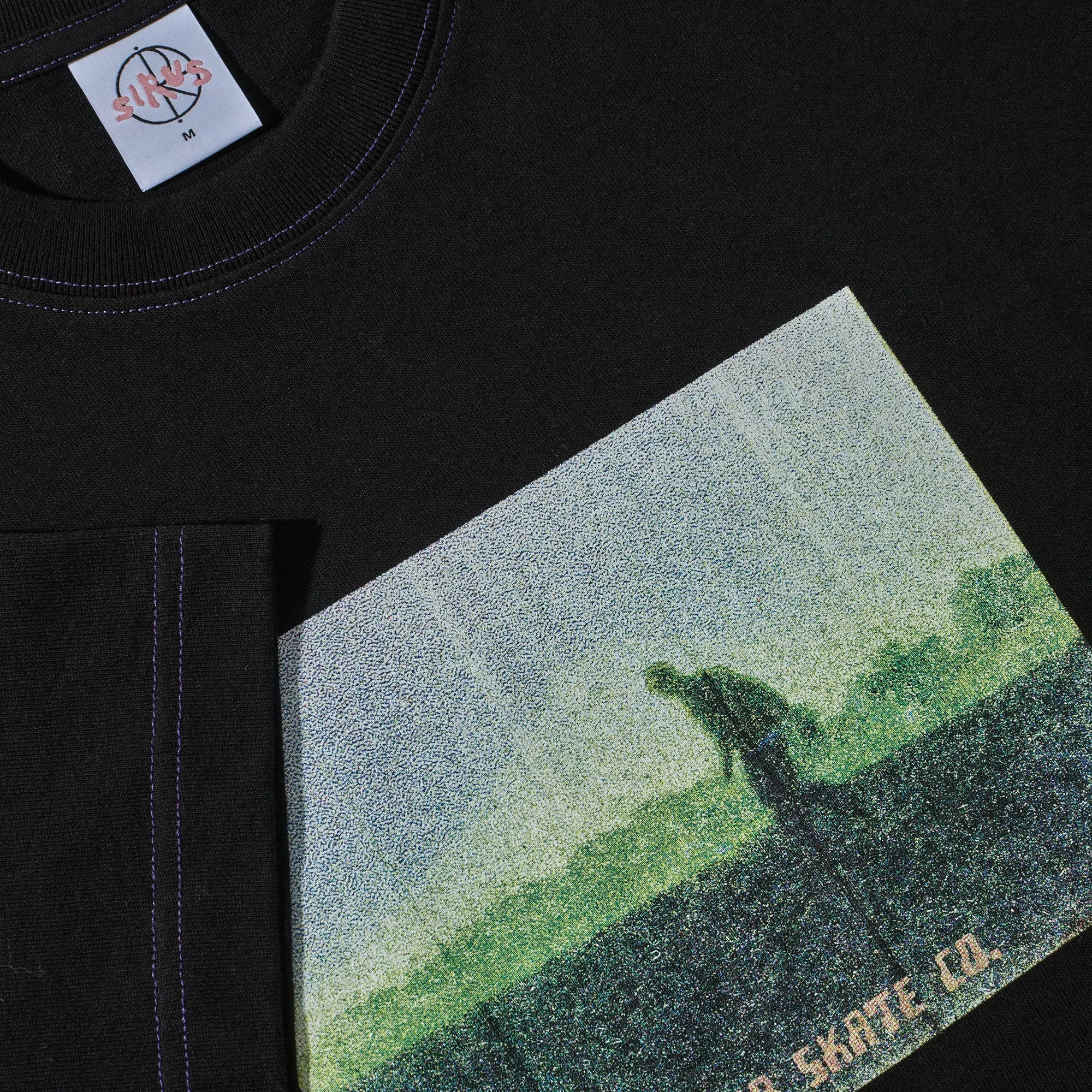 Polar Beach Walk Contrast T-Shirt Black / Purple