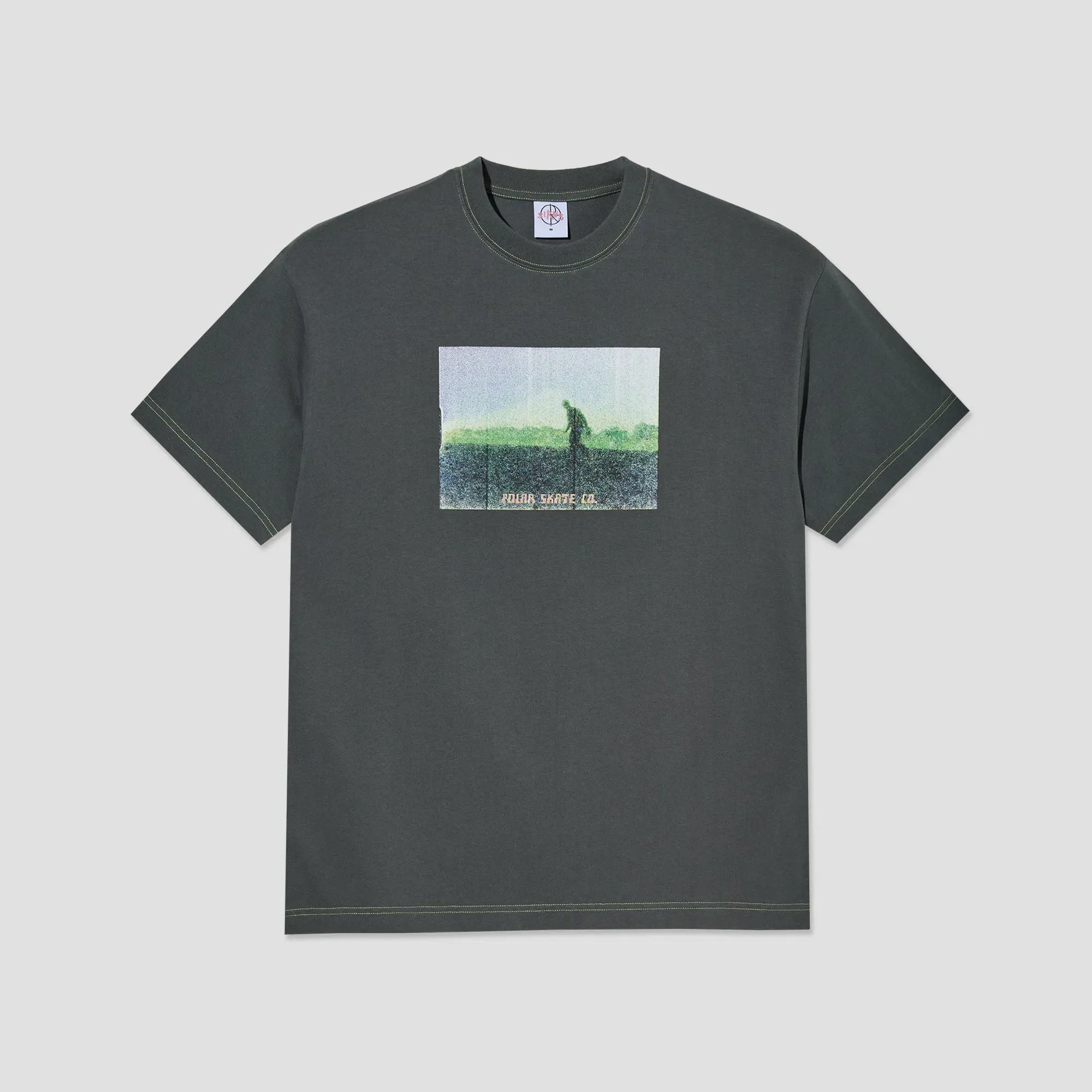 Polar Beach Walk Contrast T-Shirt Graphite / Green