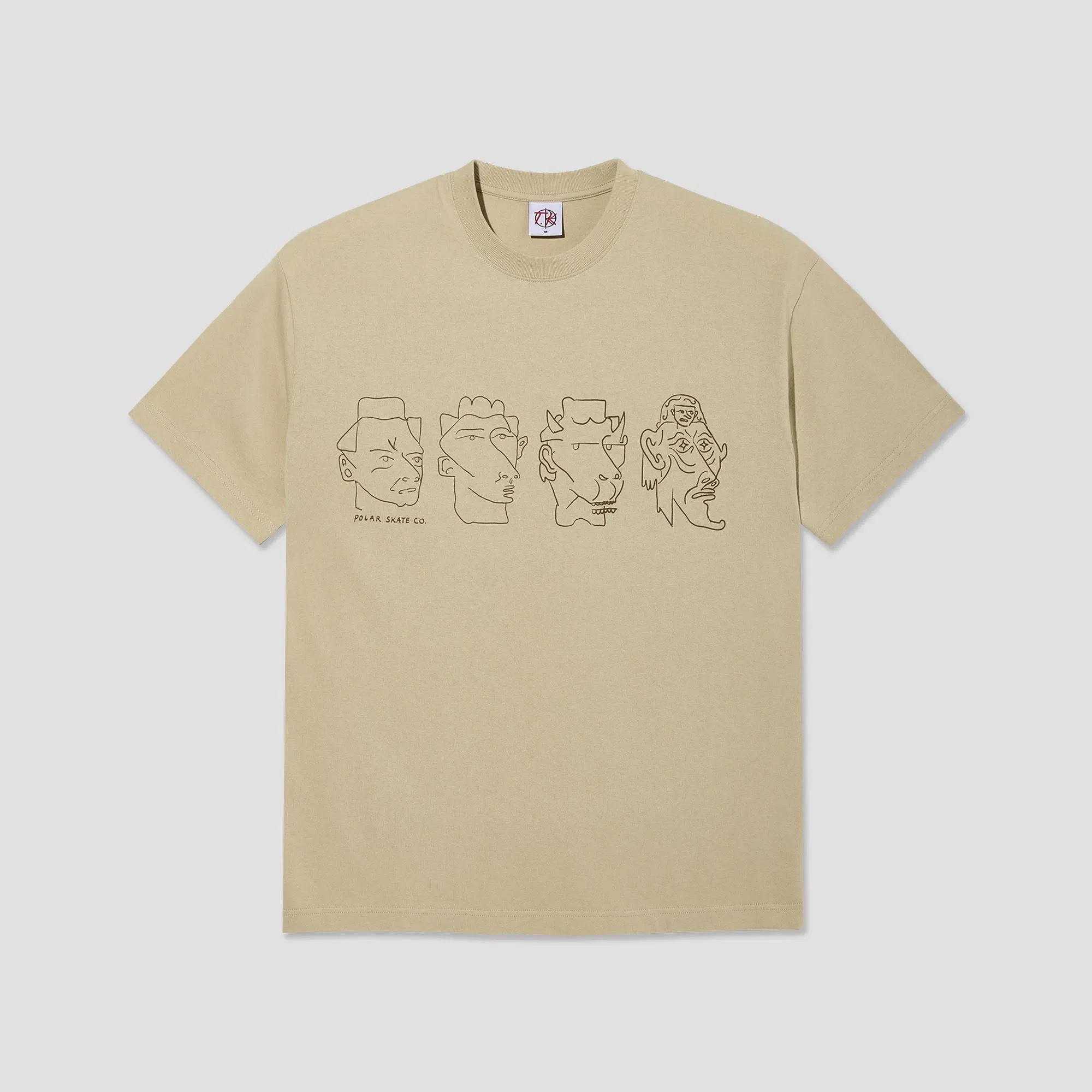 Polar 8 Heads Contrast T-Shirt Sand / Brown
