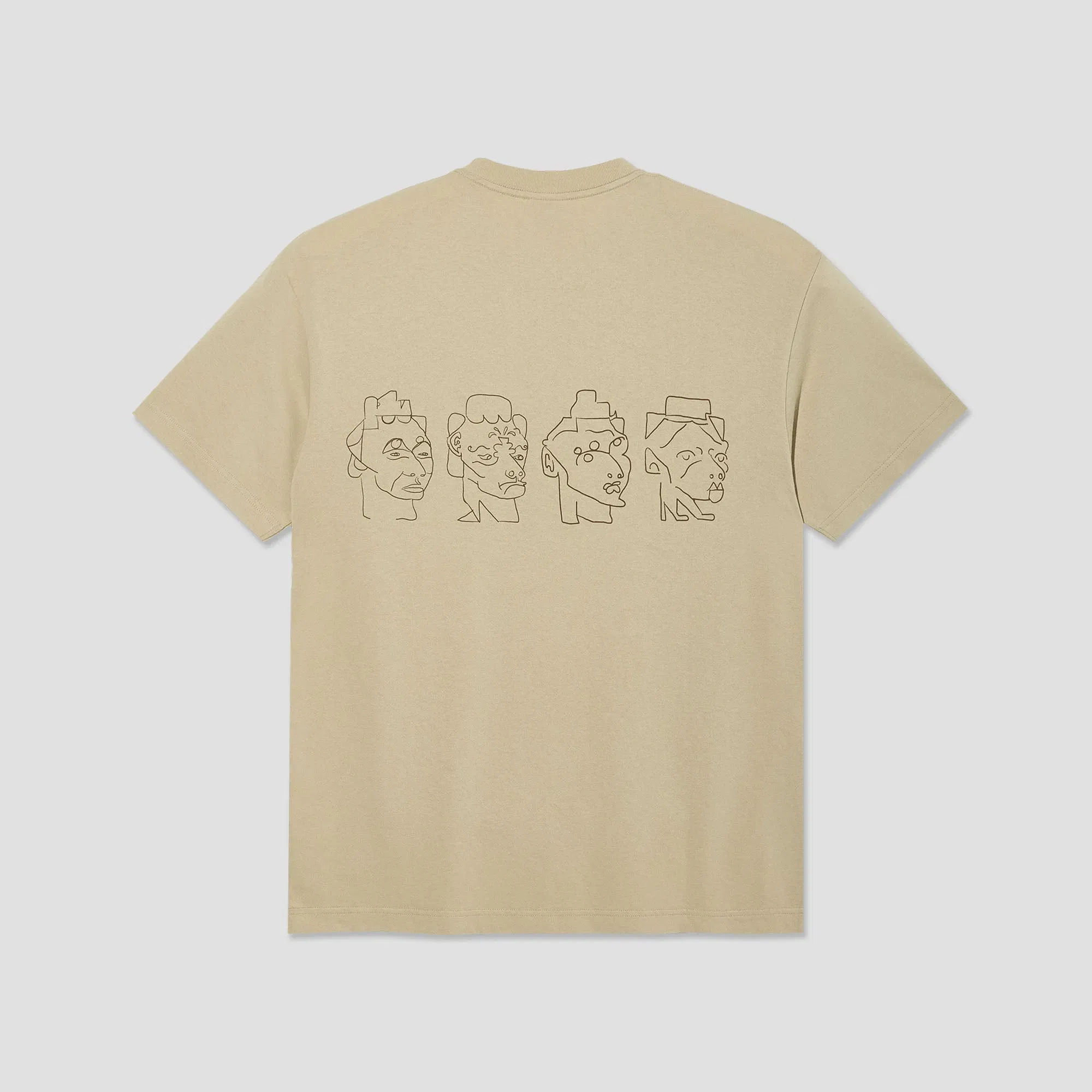 Polar 8 Heads Contrast T-Shirt Sand / Brown