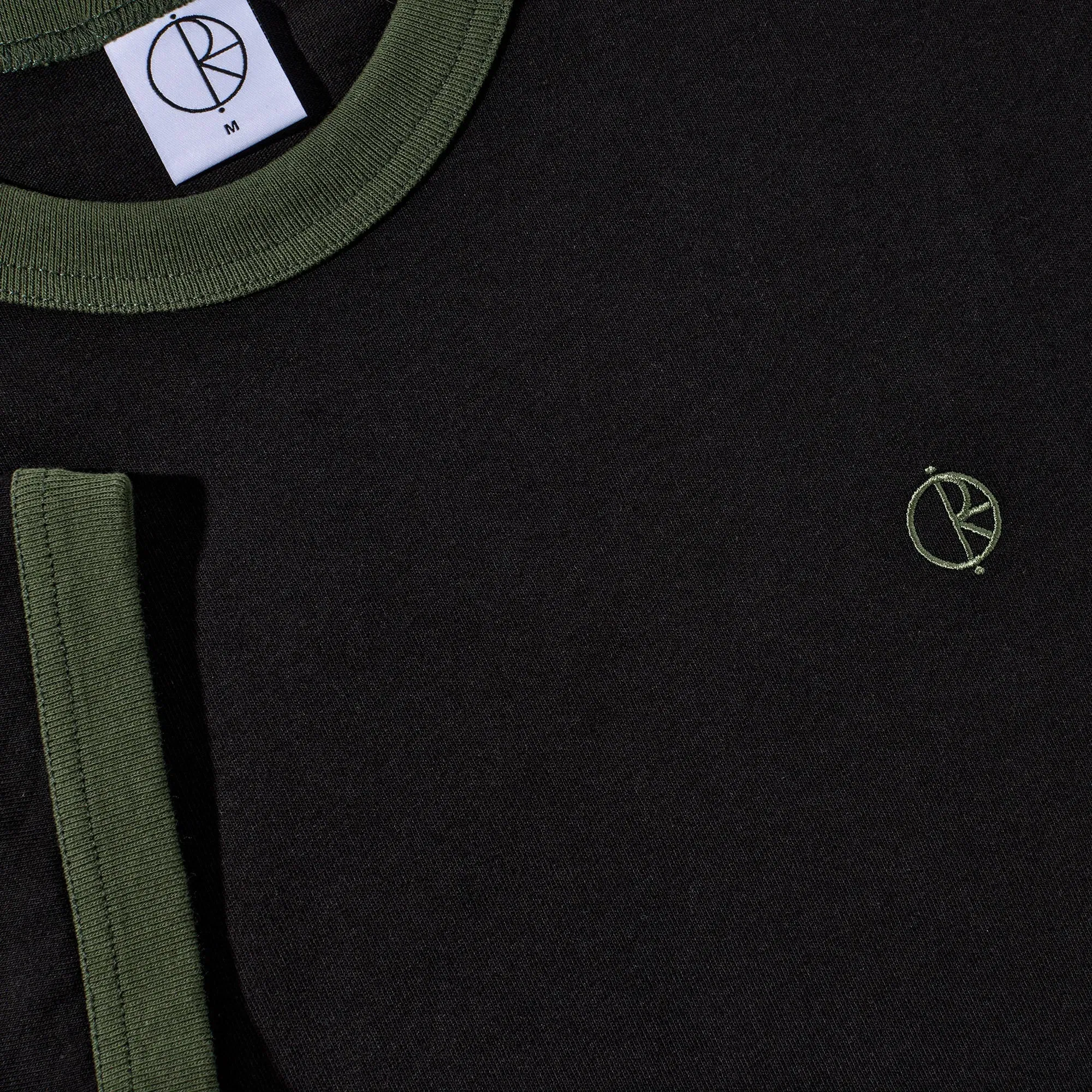 Polar Ringer T-Shirt Black / Uniform Green