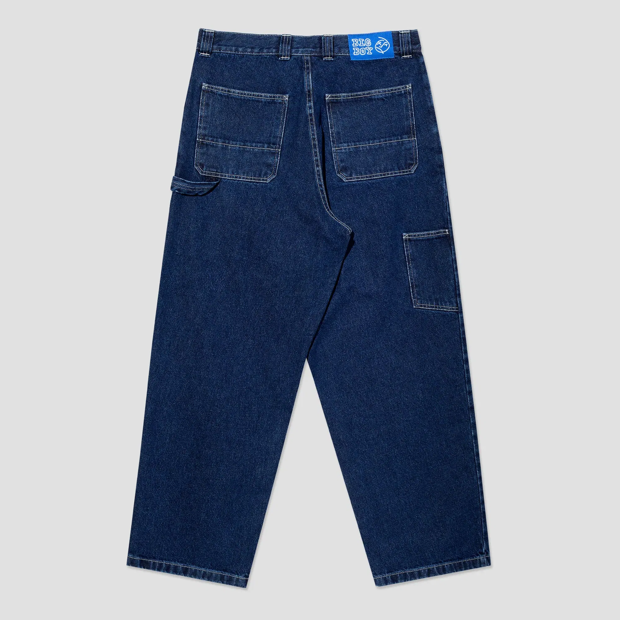 Polar Big Boy Work Pants Dark Blue / White Stitching