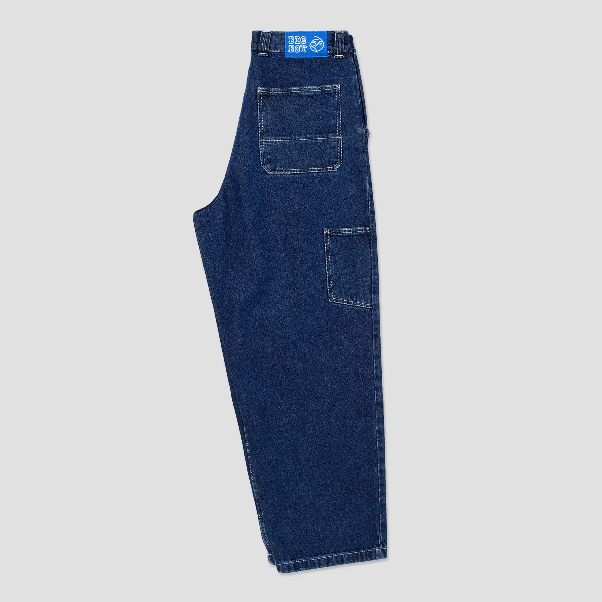 Polar Big Boy Work Pants Dark Blue / White Stitching