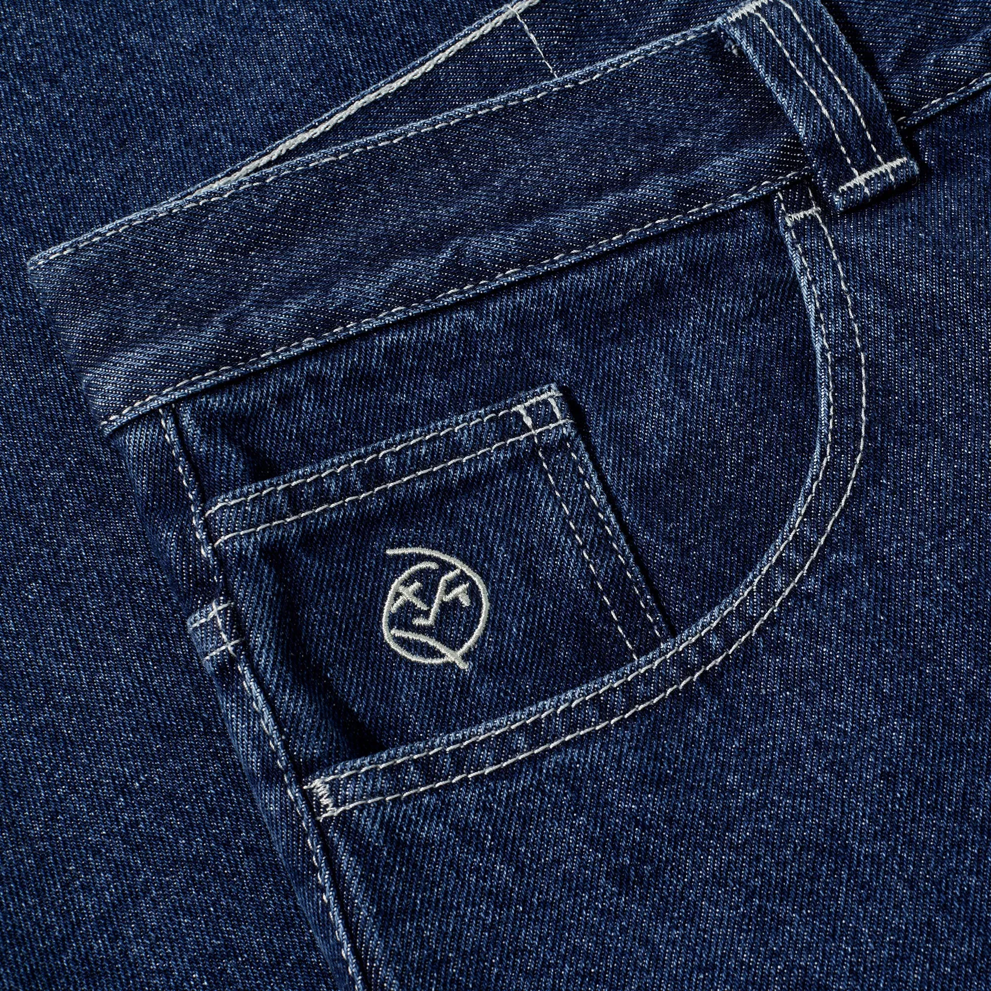 Polar Big Boy Pants Dark Blue / White Stitching