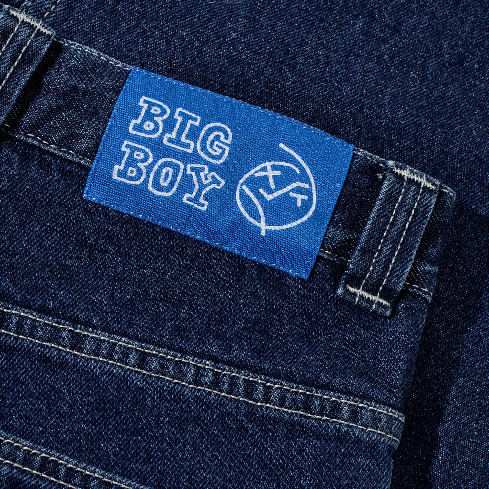 Polar Big Boy Pants Dark Blue / White Stitching
