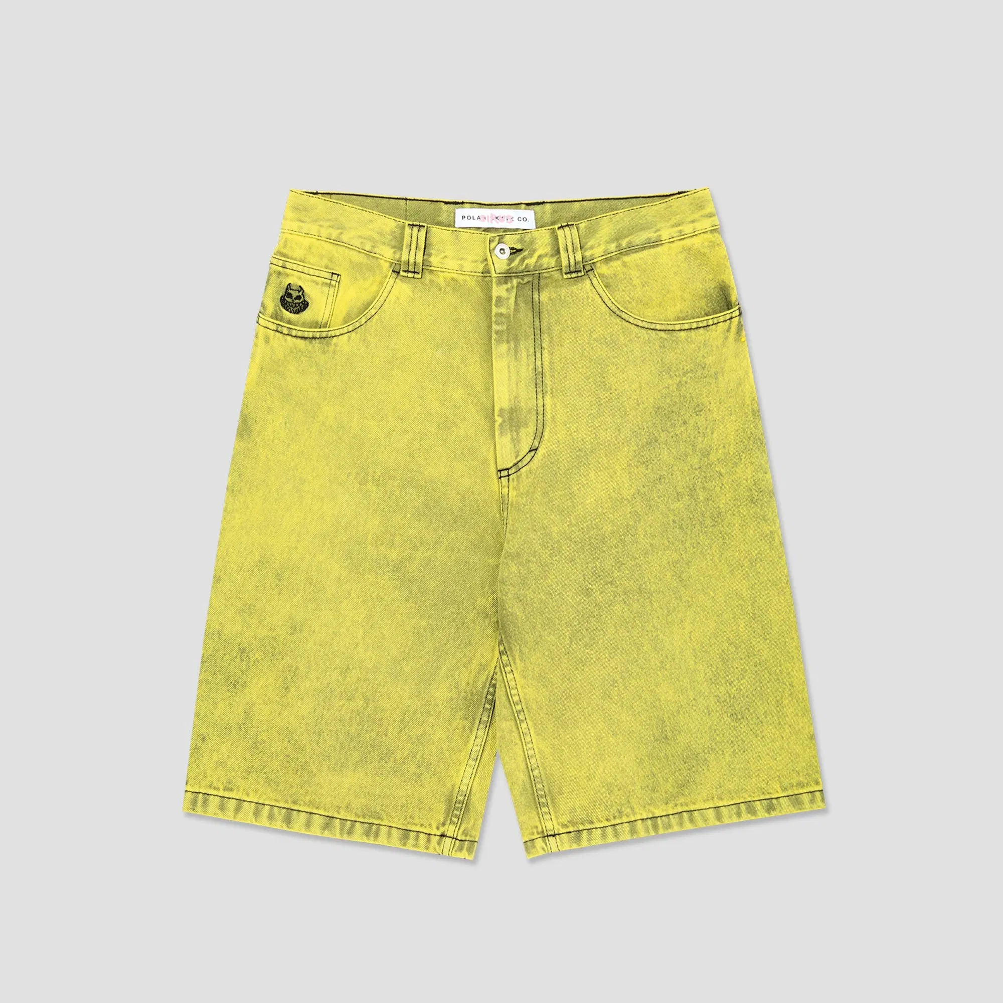 Polar Angel Child Big Boy Shorts Lemon Black
