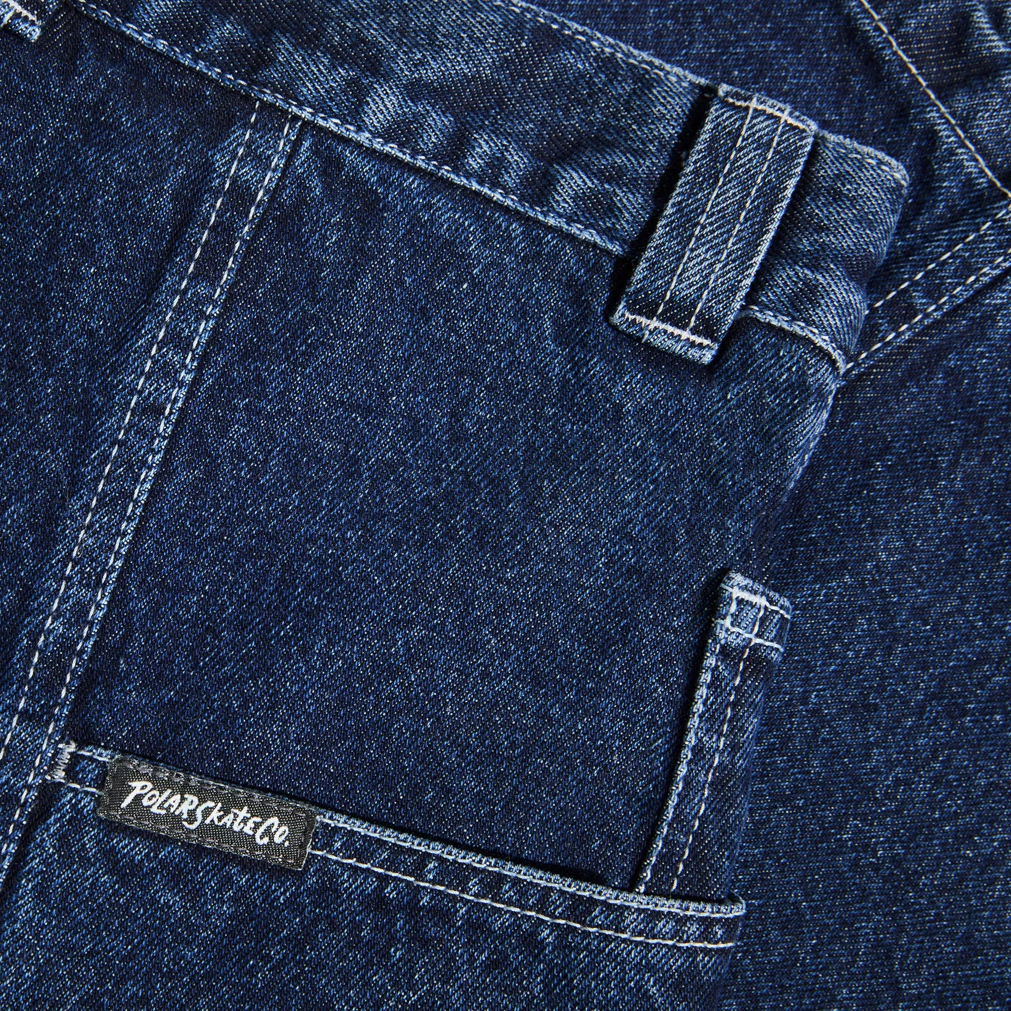 Polar Jiro Shorts Dark Blue / White Stitching