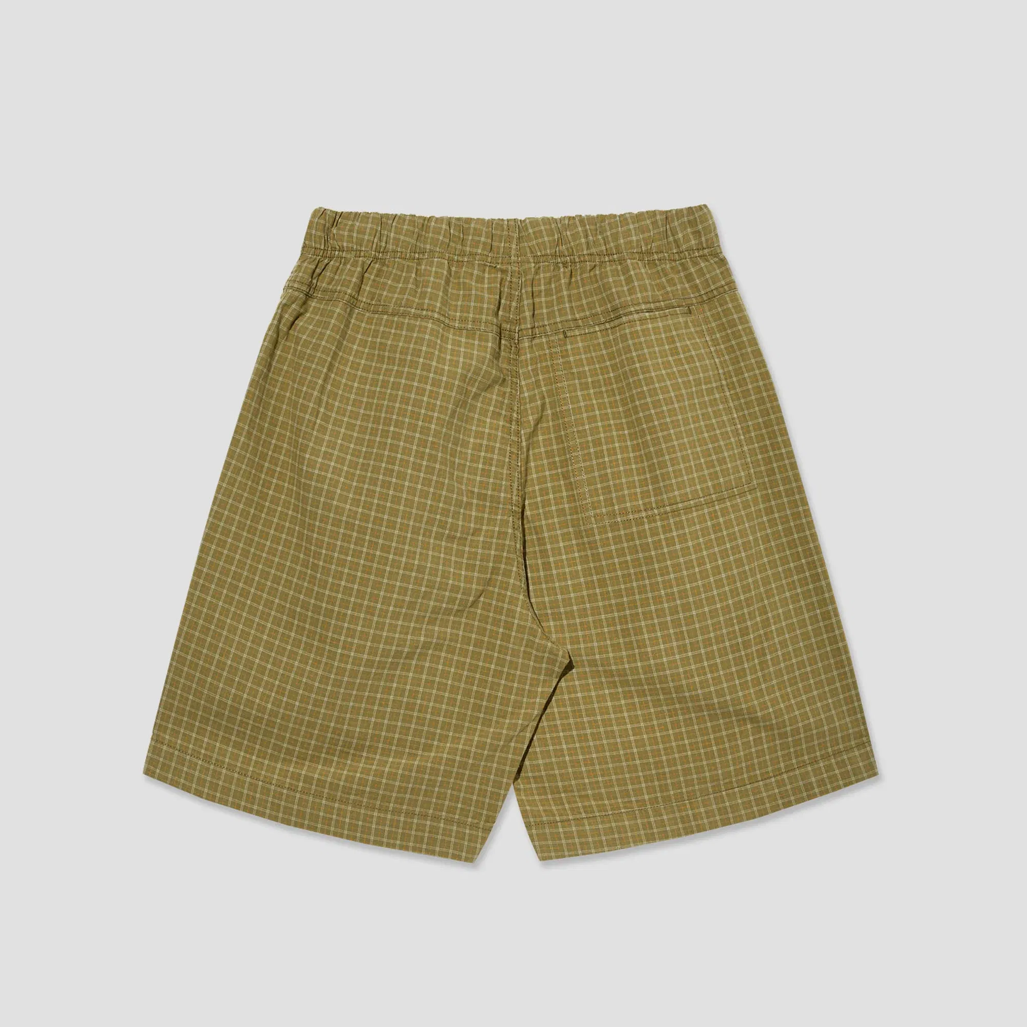 Polar Cotton Hike Shorts Olive Check