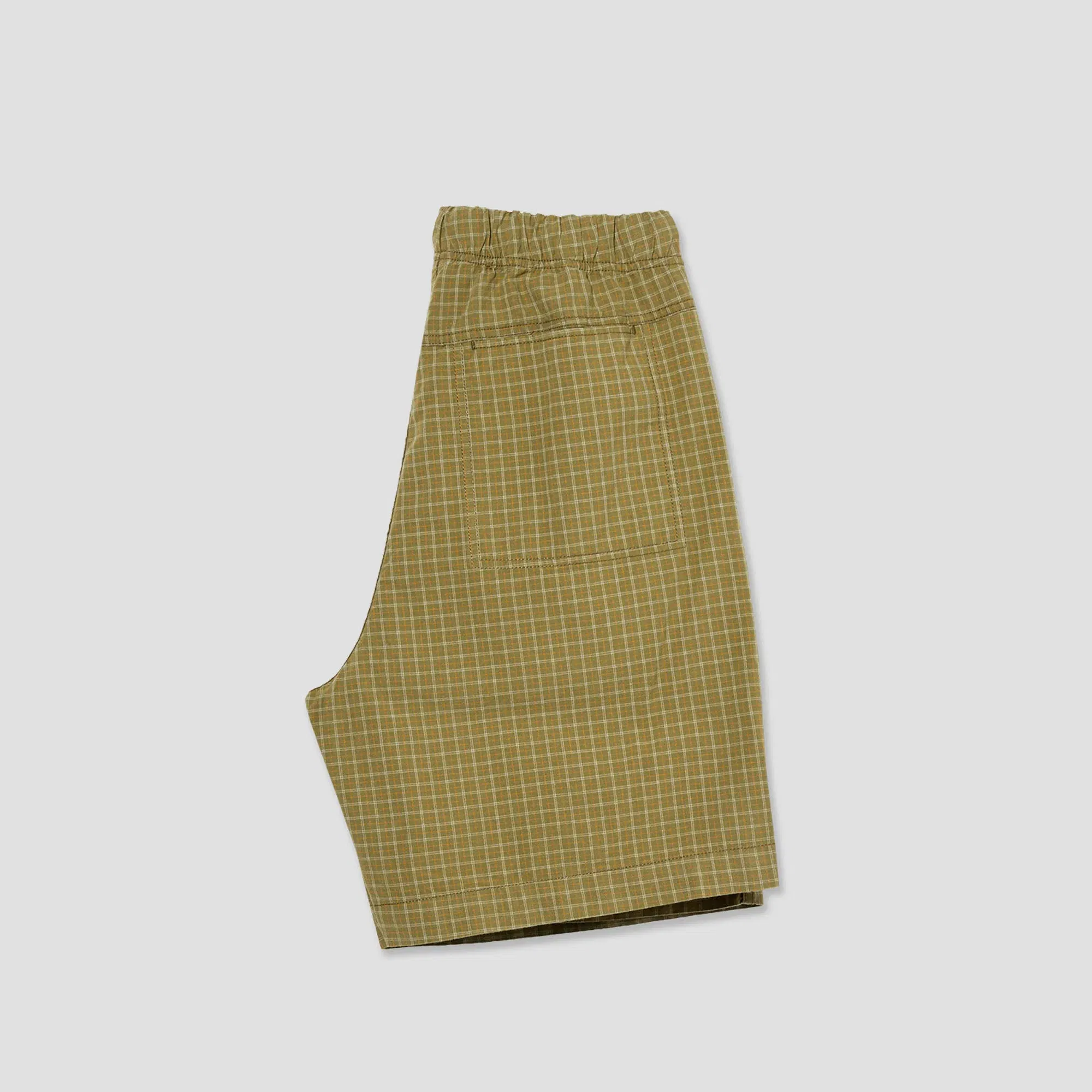 Polar Cotton Hike Shorts Olive Check