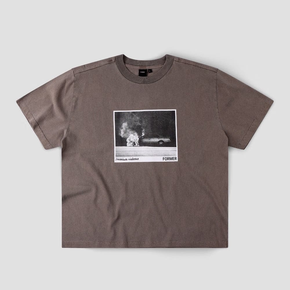 Former Ignite Boxy T-Shirt Washed Brown
