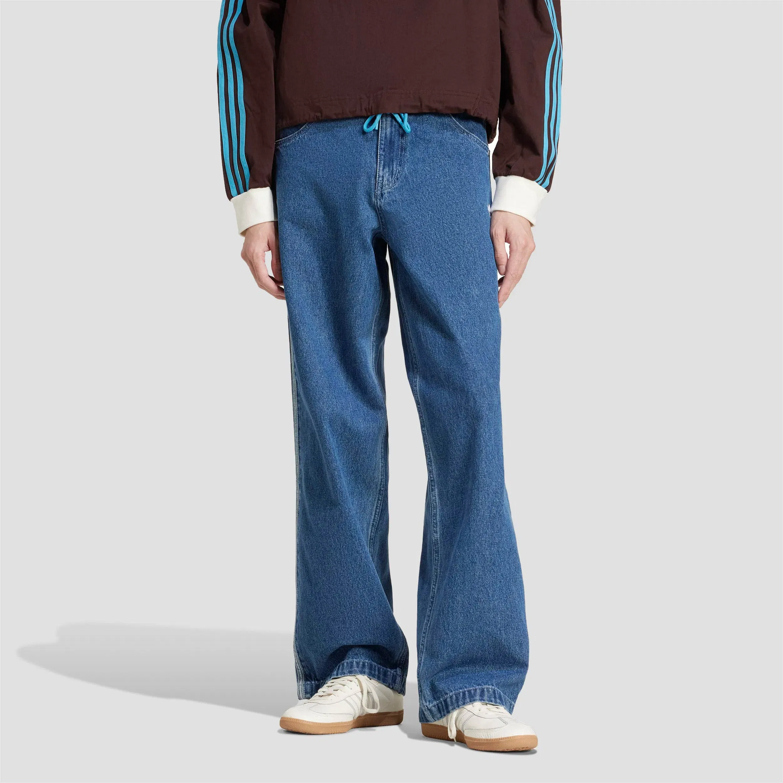 Adidas Firebird Pants Medium Blue Denim