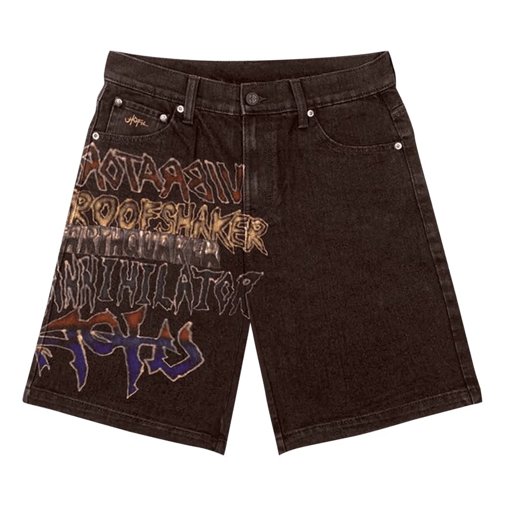 Cactus Jack by Travis Scott Earthquaker Shorts Brown