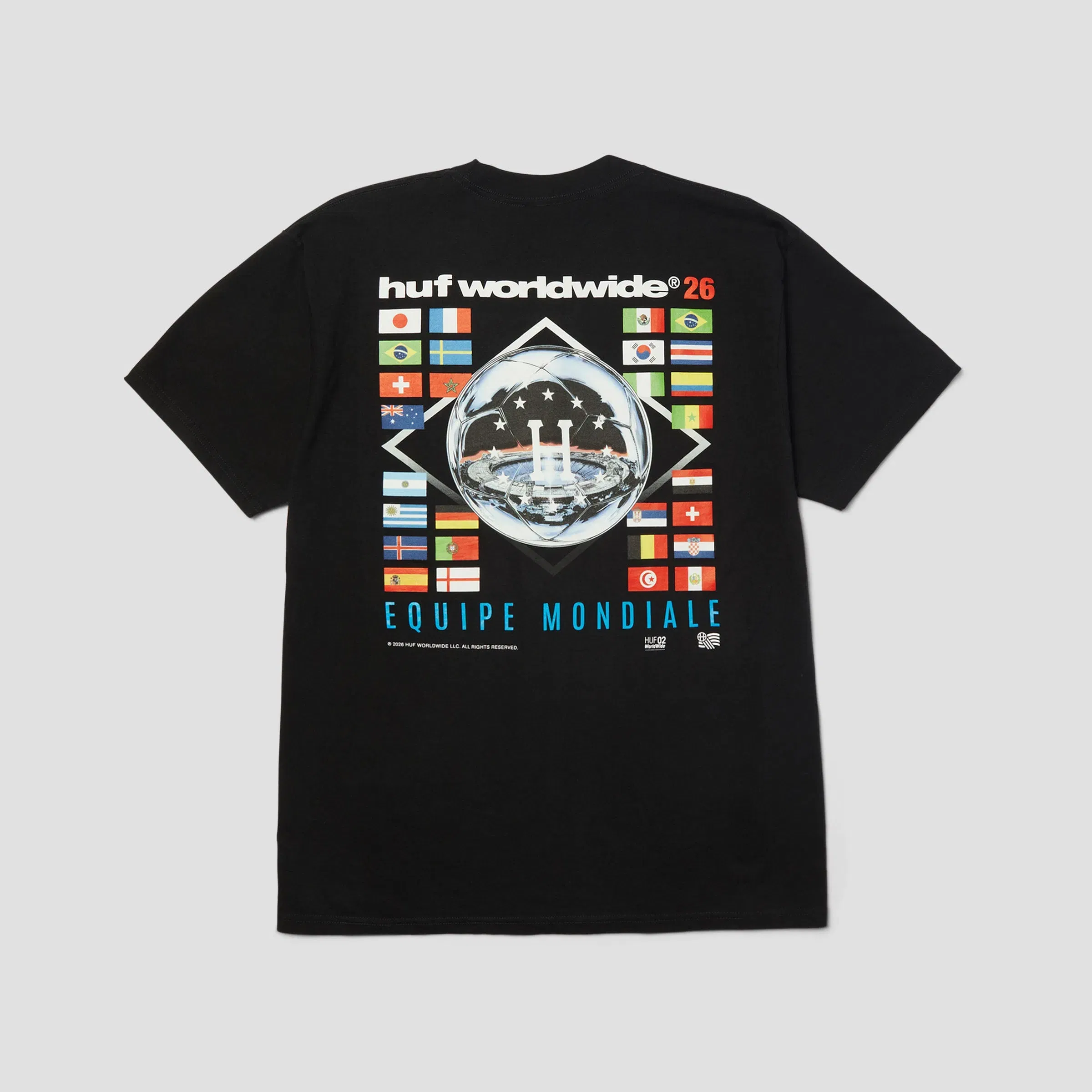 HUF Equipe Mondiale T-Shirt Black