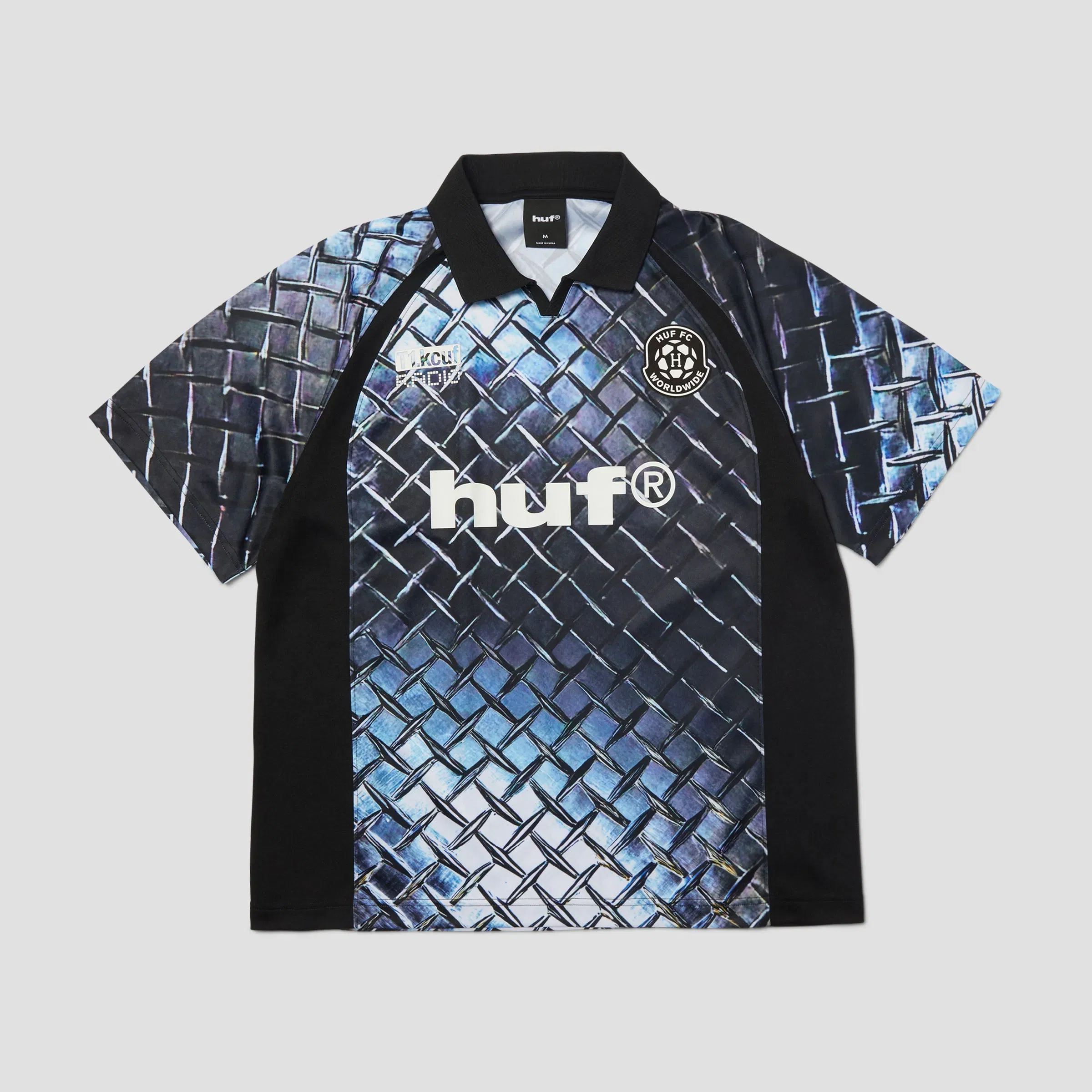 HUF Diamond Plate Jersey Black
