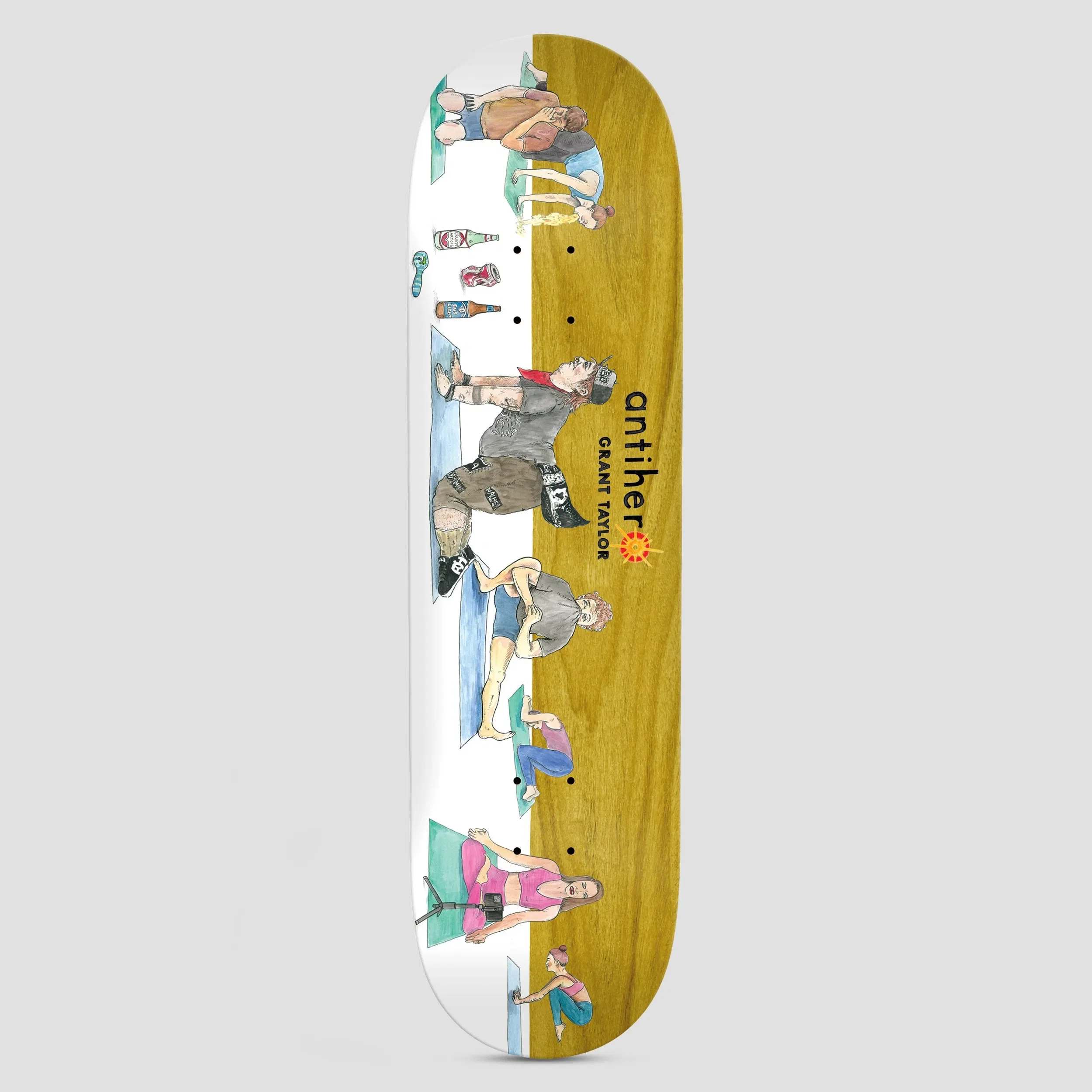 Anti Hero 8.5 Grant I Farted In Yoga Class Skateboard Deck