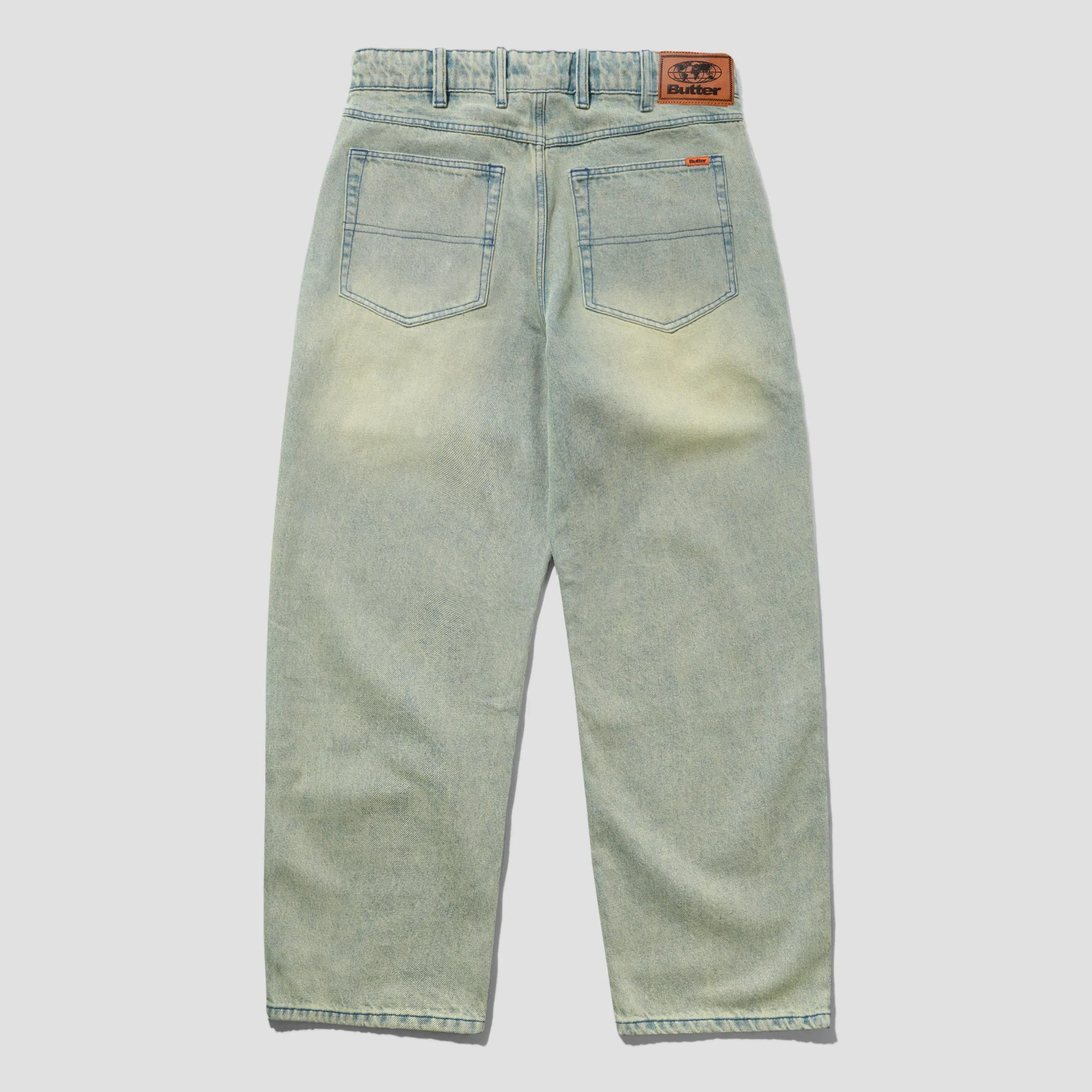 Butter Goods Relaxed Denim Jeans Sunfade Blue