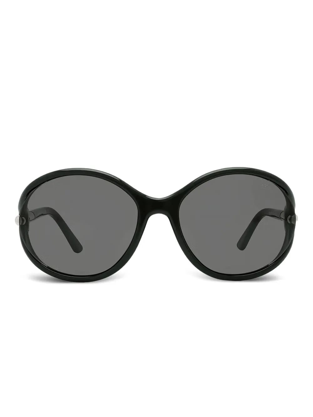 round-frame semi-rim sunglasses