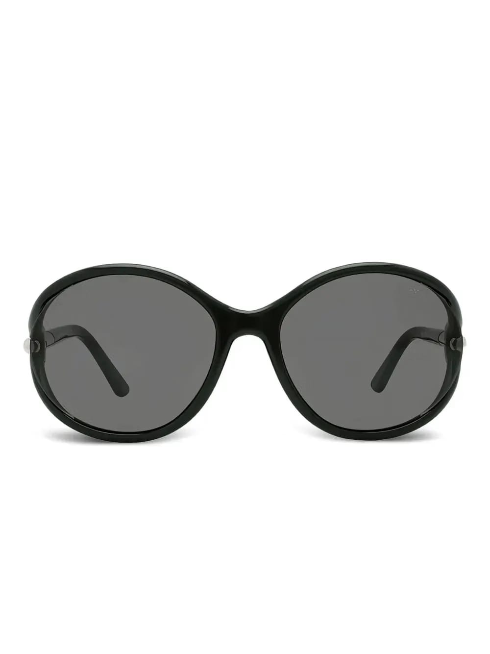 round-frame semi-rim sunglasses