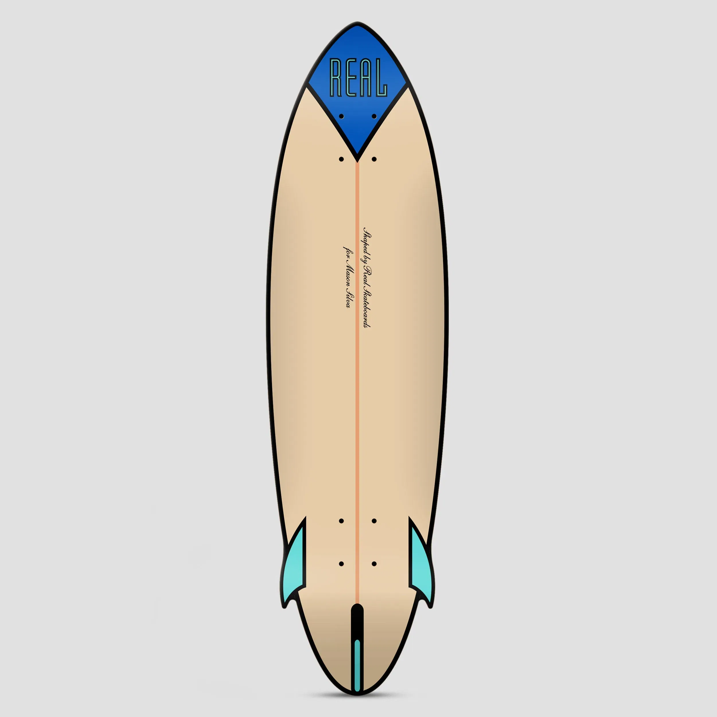 Real 9.25 Mason Speed Egg Shaped Skateboard Deck