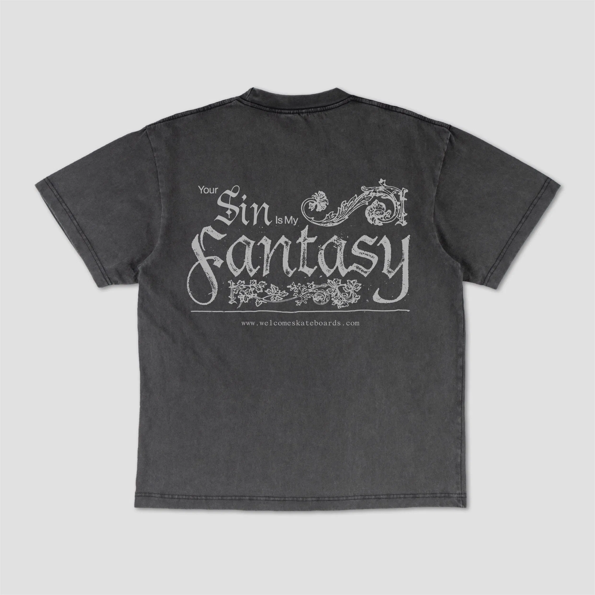 Welcome Paladin Boxy T-Shirt Vintage Black