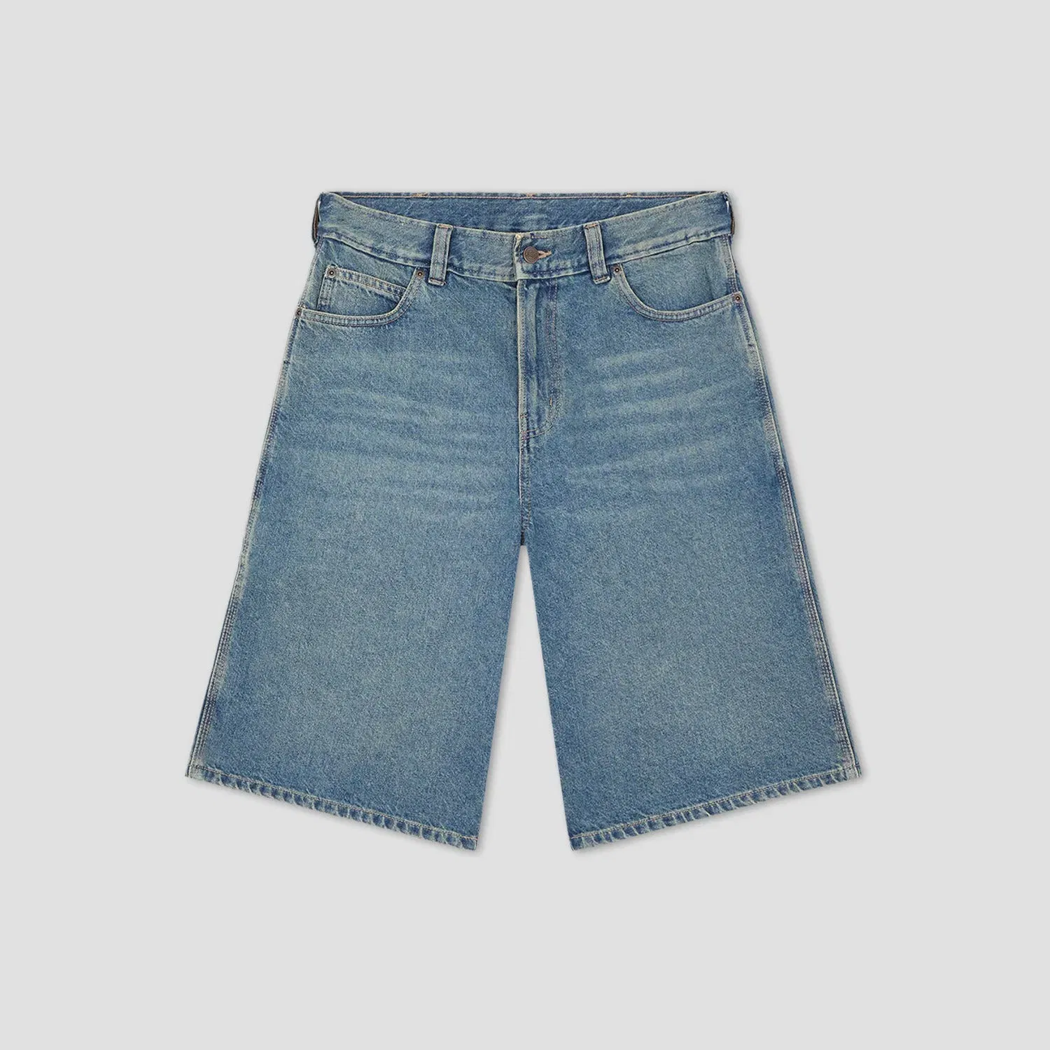 Dickies 958 13 Inch Loose Short Jeans Khaki Tinted Blue