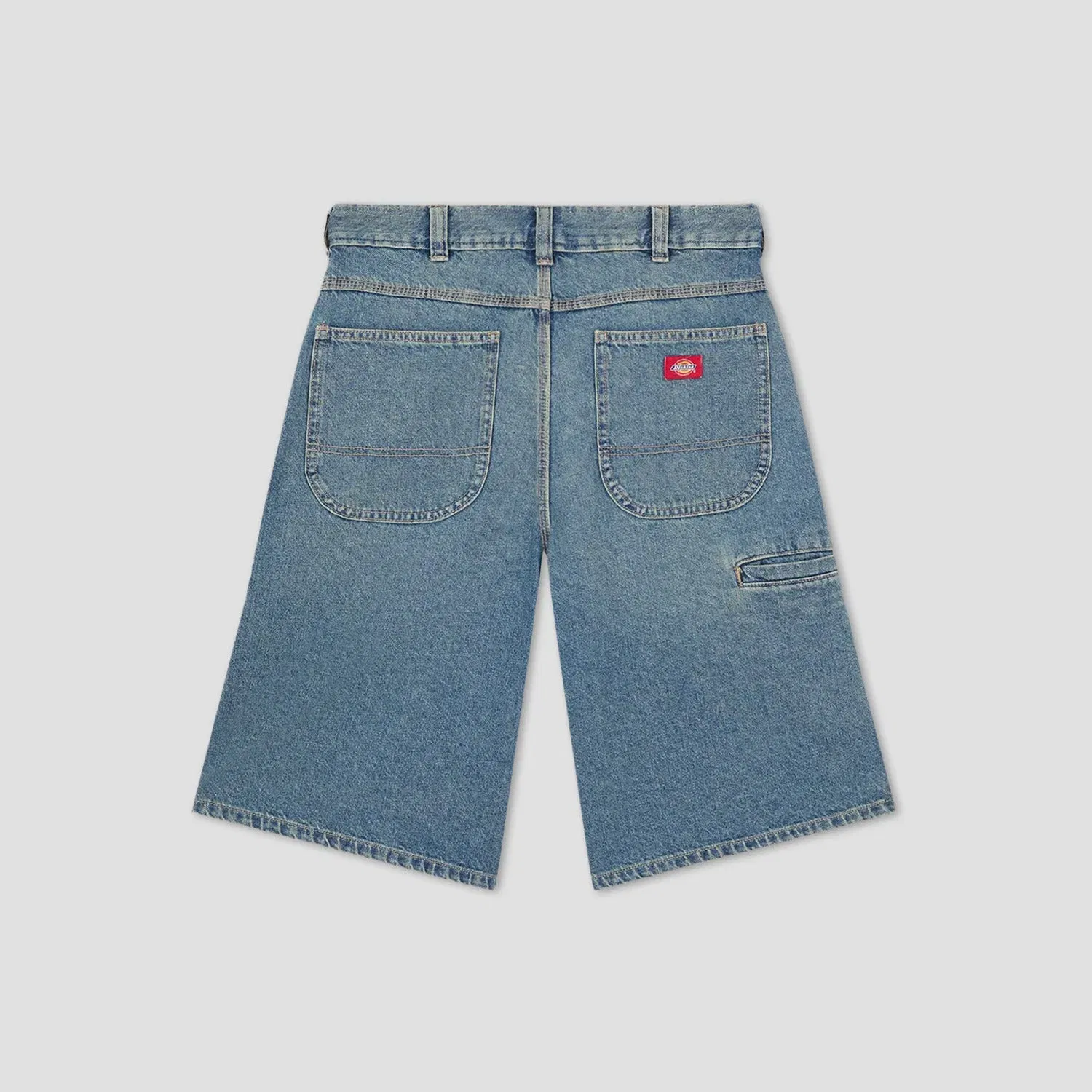 Dickies 958 13 Inch Loose Short Jeans Khaki Tinted Blue