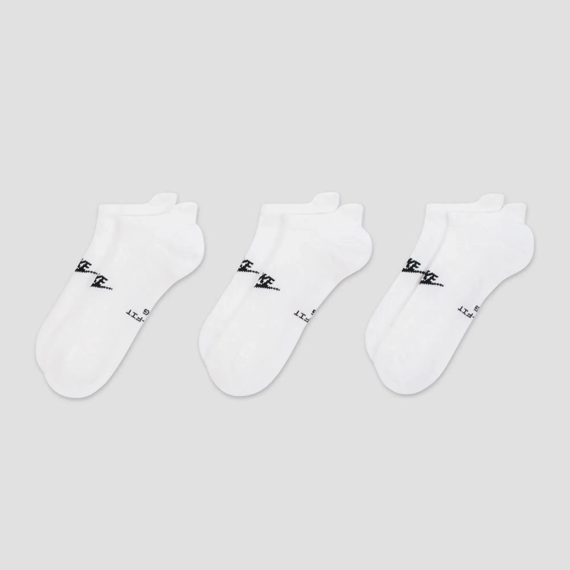 Nike SB Everyday Elevated No-Show Socks 3 Pairs White