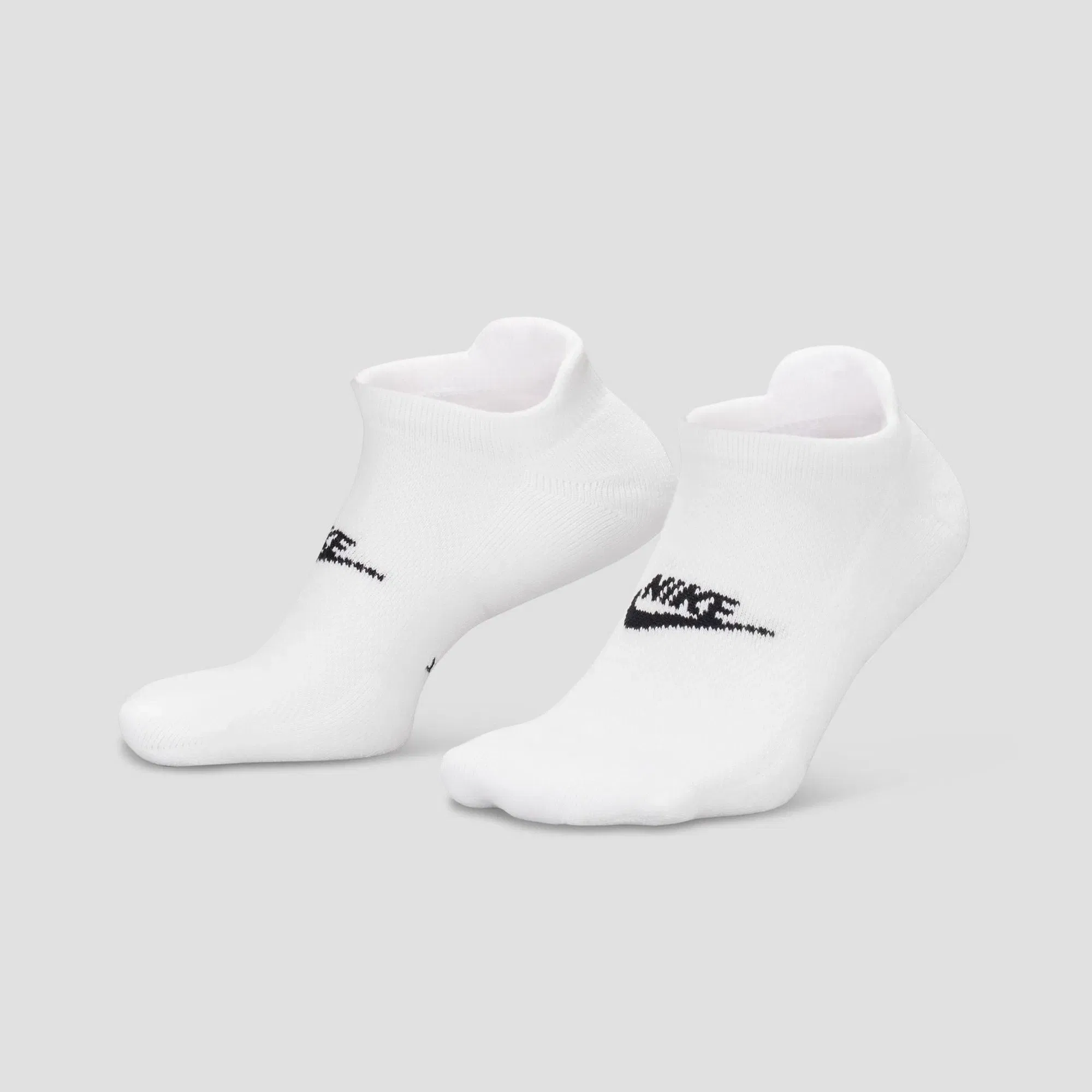 Nike SB Everyday Elevated No-Show Socks 3 Pairs White