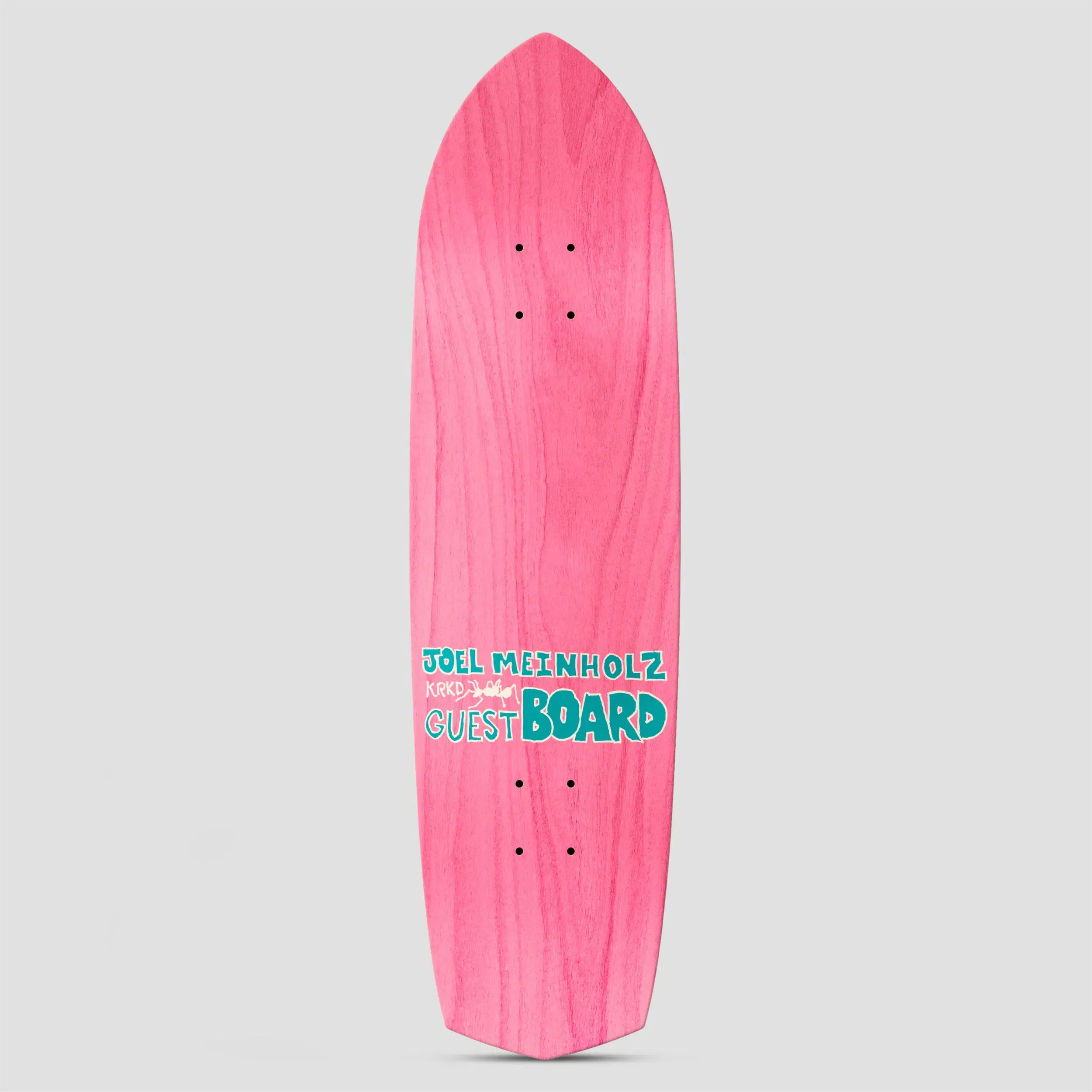 Krooked 8.62 Joel Meinholz Guest Pro Zig Zagger Skateboard Deck Light Blue