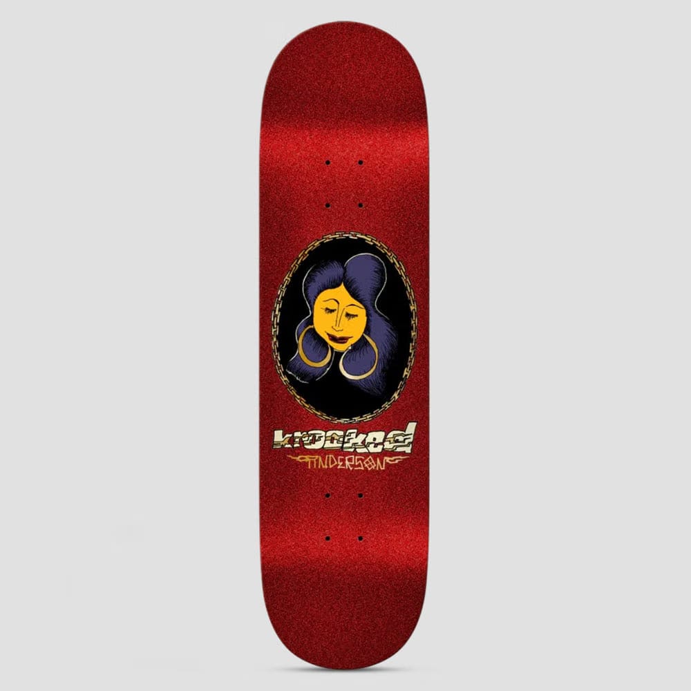 Krooked 8.38 Manderson Chain Frame DBX Skateboard Deck Red