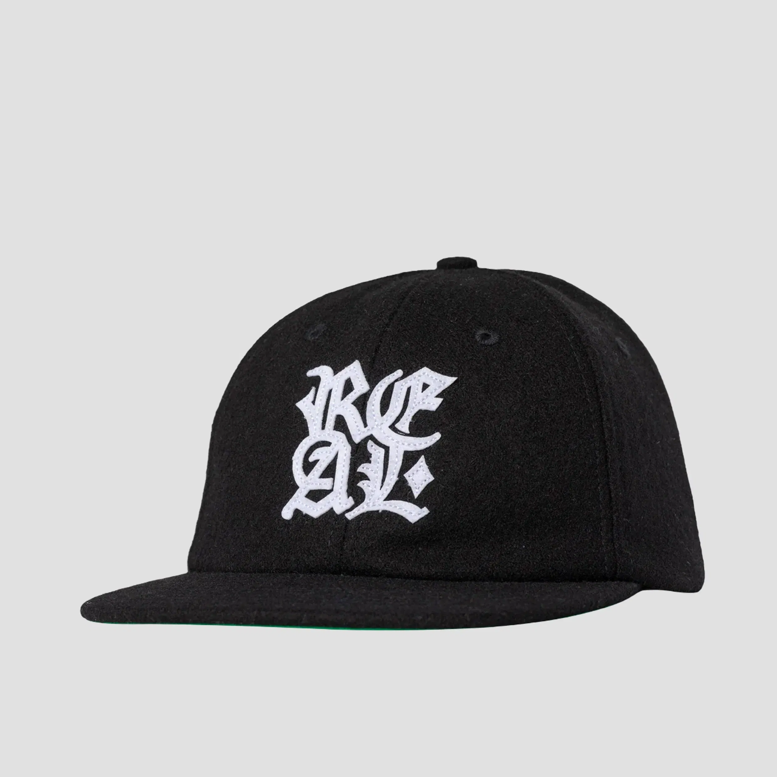 Real Stacked Snapback Cap Black