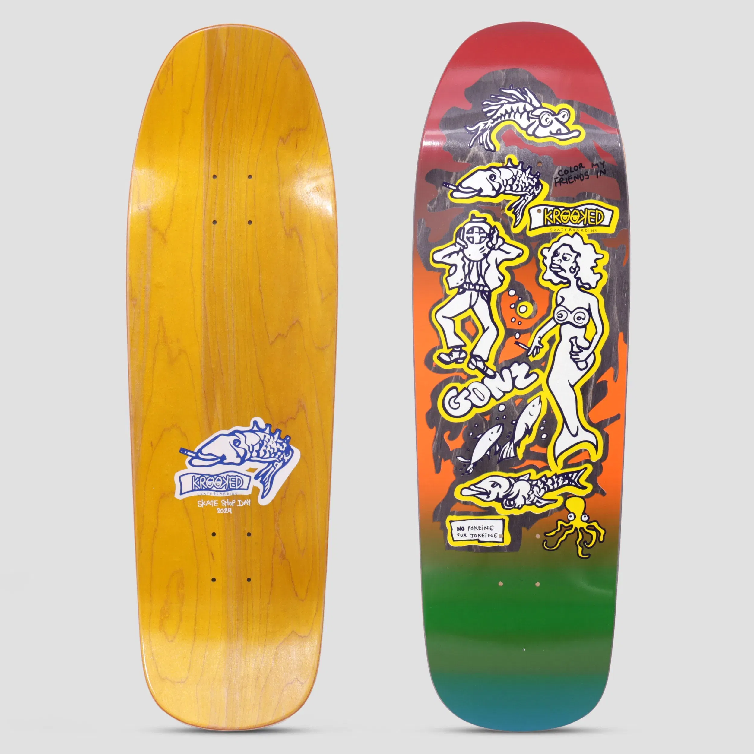 Krooked 9.81 Gonz Colour My Friends Skateboard Deck