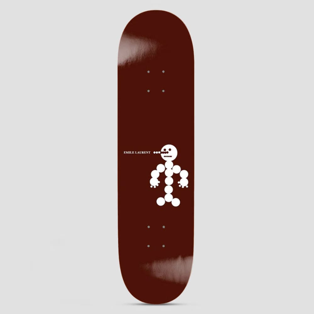 Polar 8.125 Emile Laurent Snowman Skateboard Deck Wine