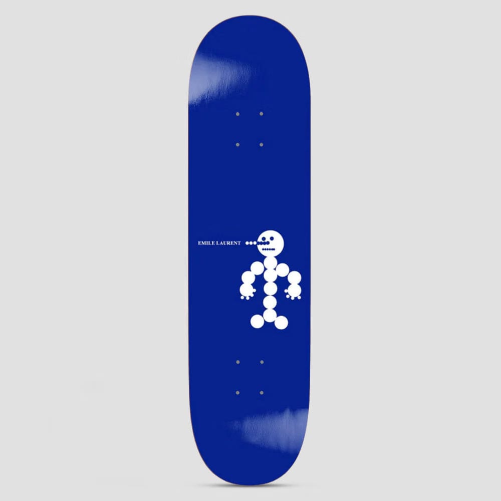 Polar 8.375 Emile Laurent Snowman Skateboard Deck Blue