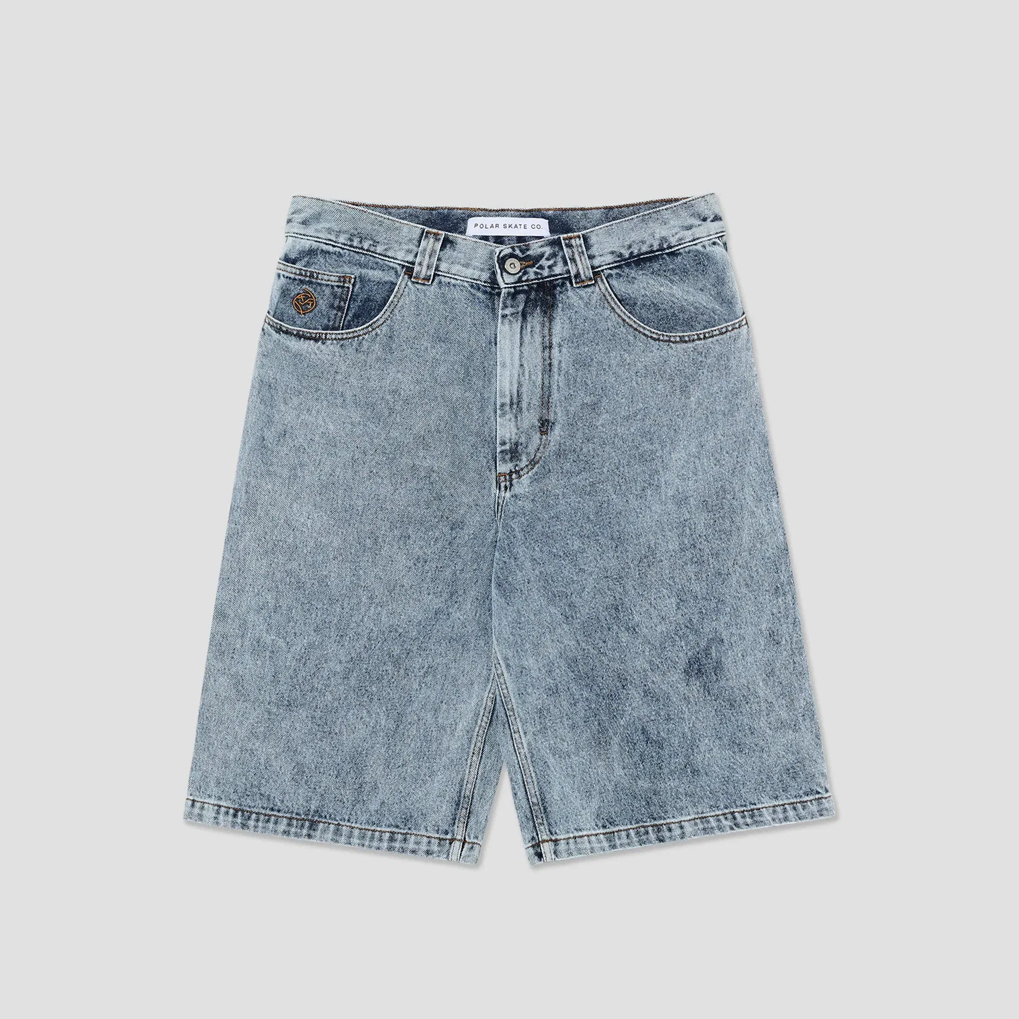 Polar Big Boy Shorts Heavy Washed Blue