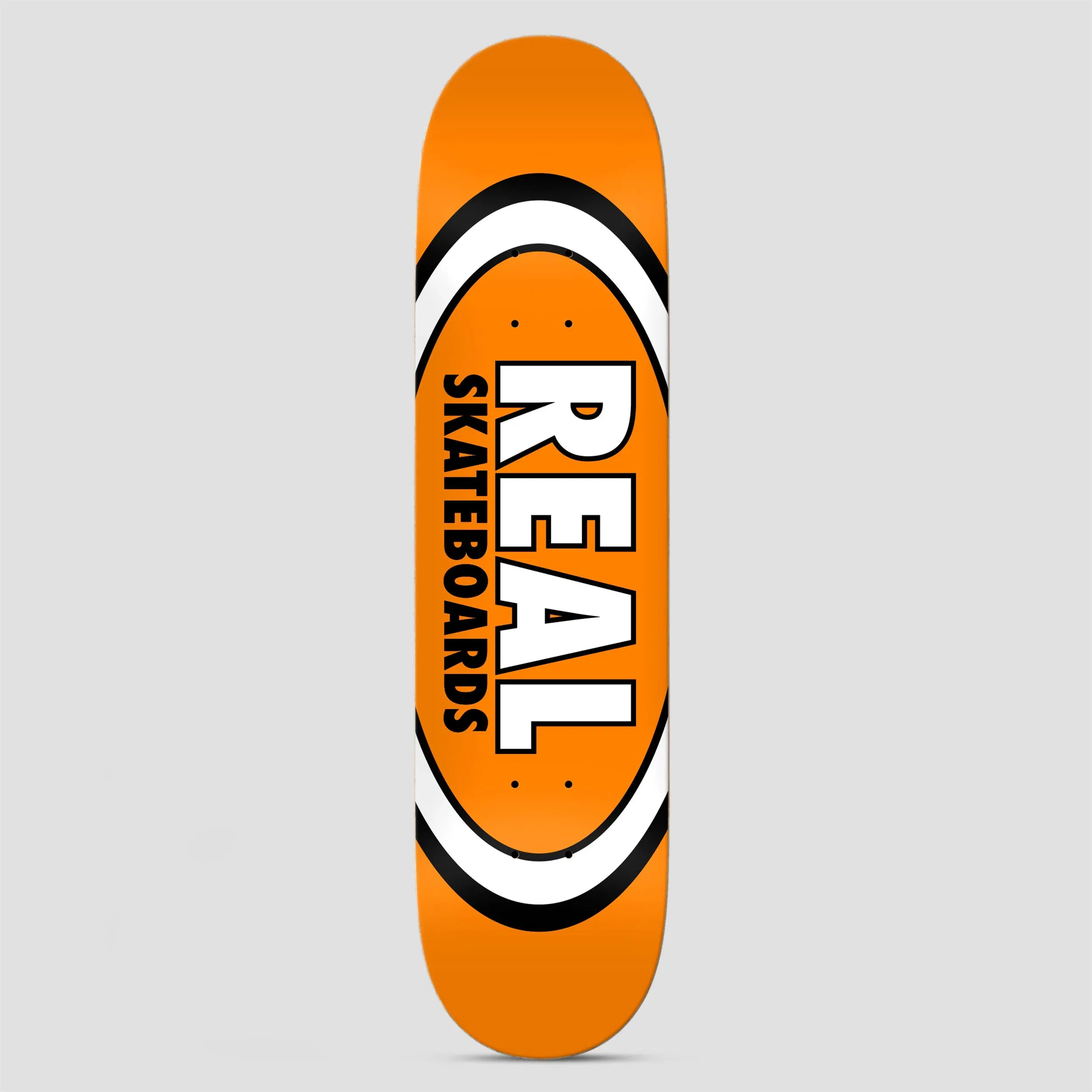 Real 7.5 Team Classic Oval Skateboard Deck True Mid Orange