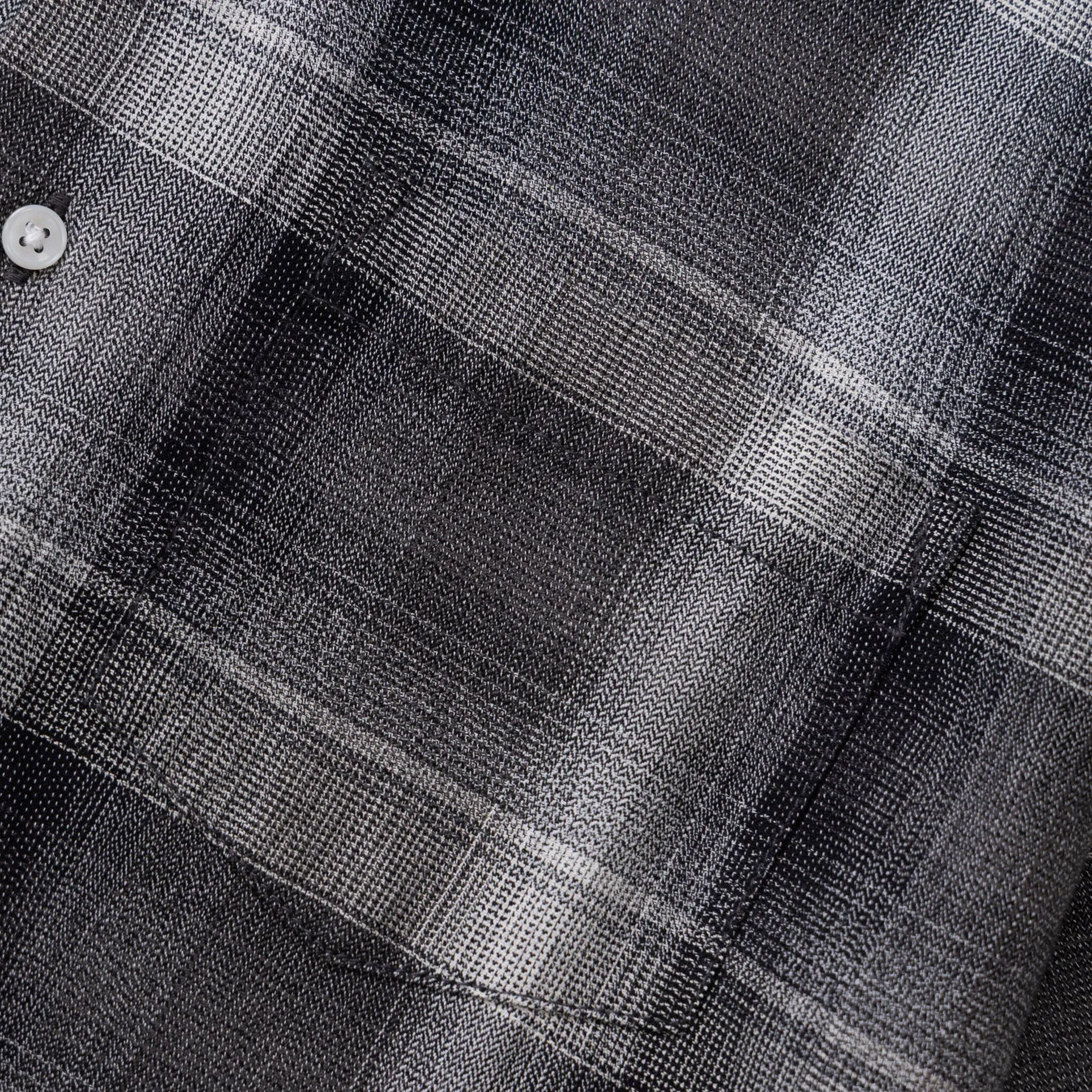 Service Works Plaid Resort Shirt Black