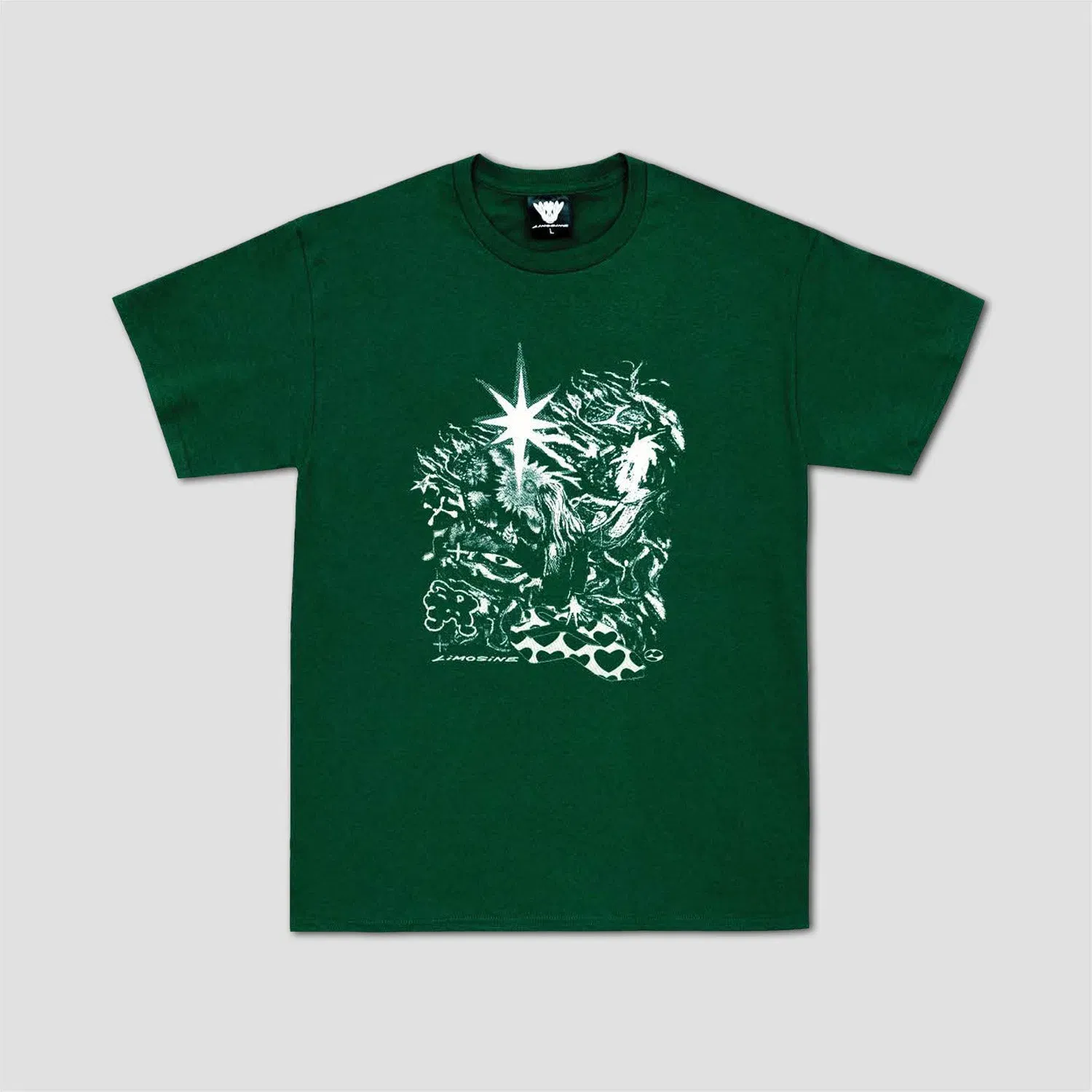 Limosine Hail Fail T-shirt Forest Green