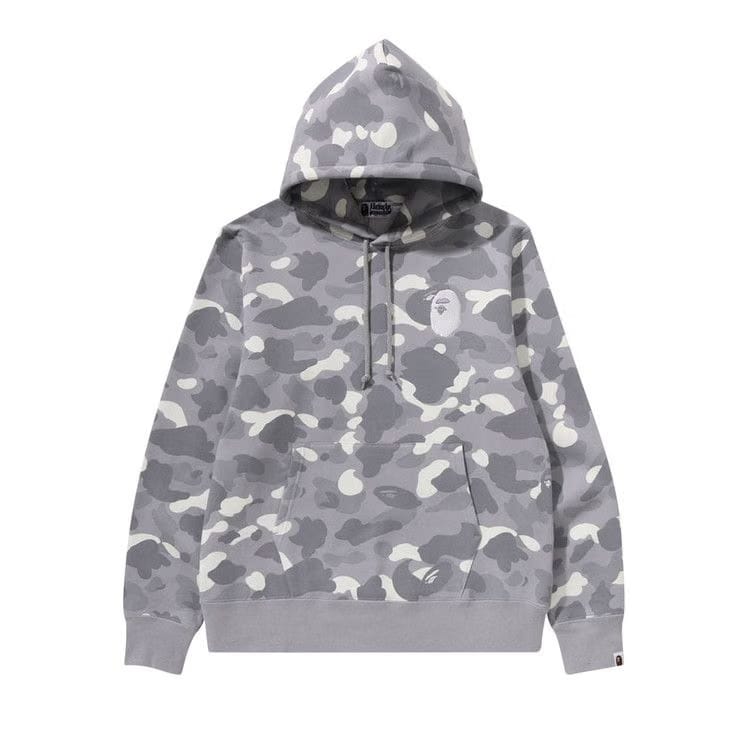 BAPE City Camo Large Ape Head Pullover Hoodie Grey