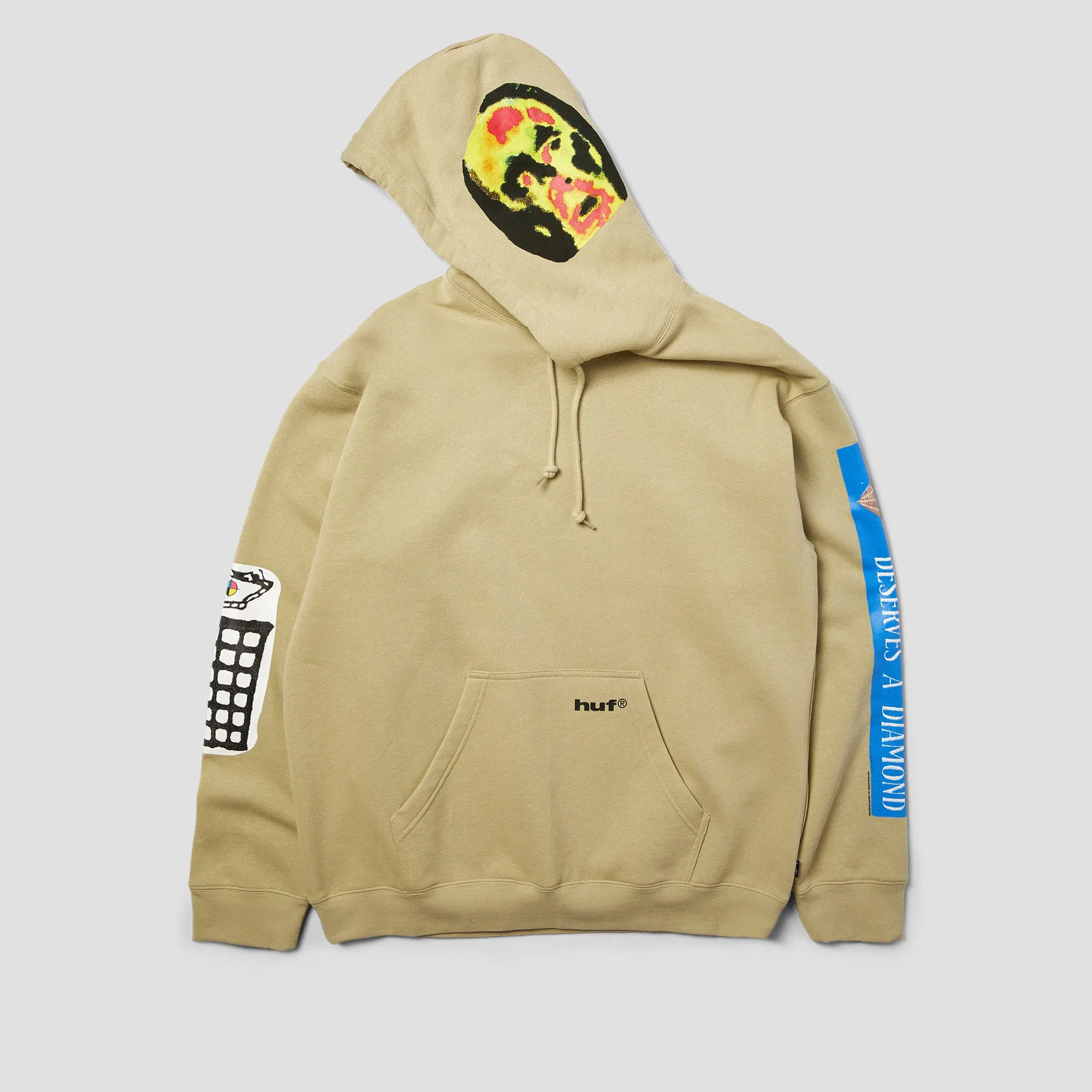 HUF Gimme The Loot Pullover Hoodie Sand