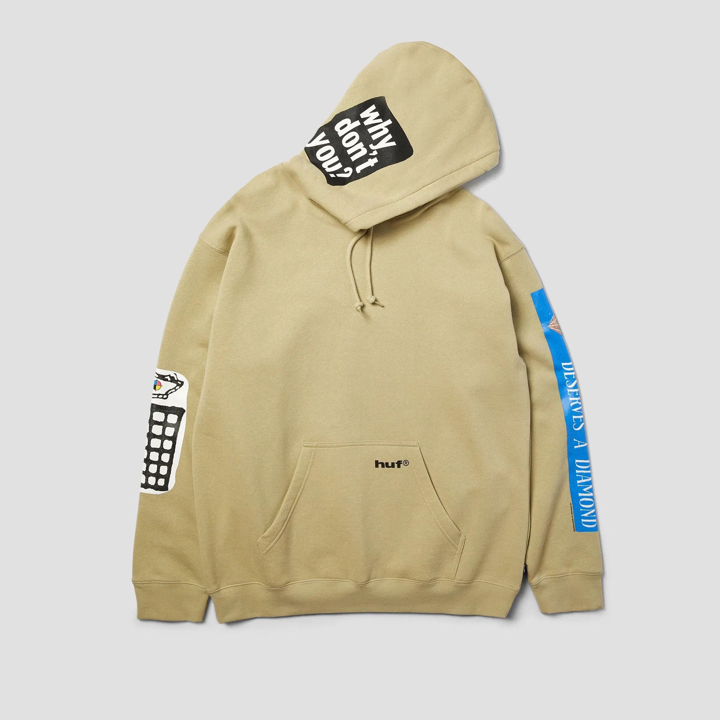 HUF Gimme The Loot Pullover Hoodie Sand