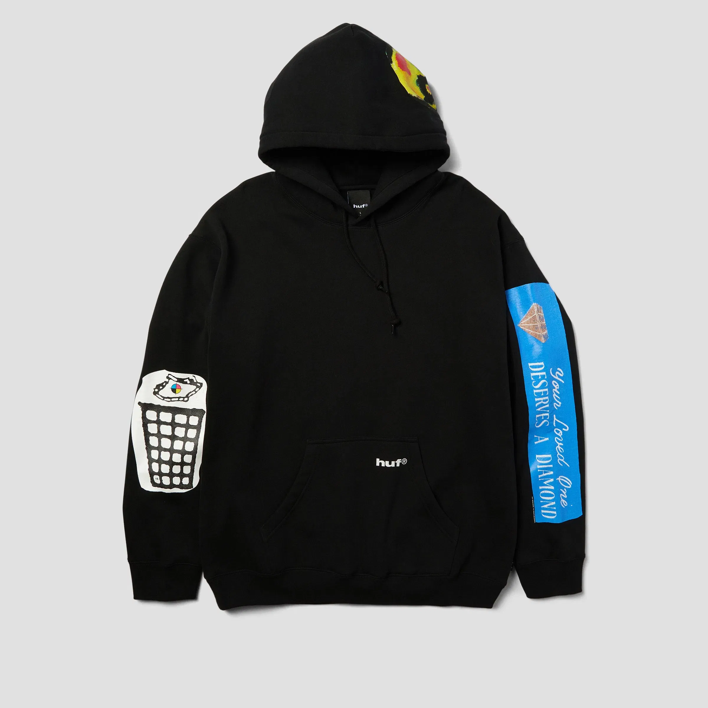 HUF Gimme The Loot Pullover Hoodie Black