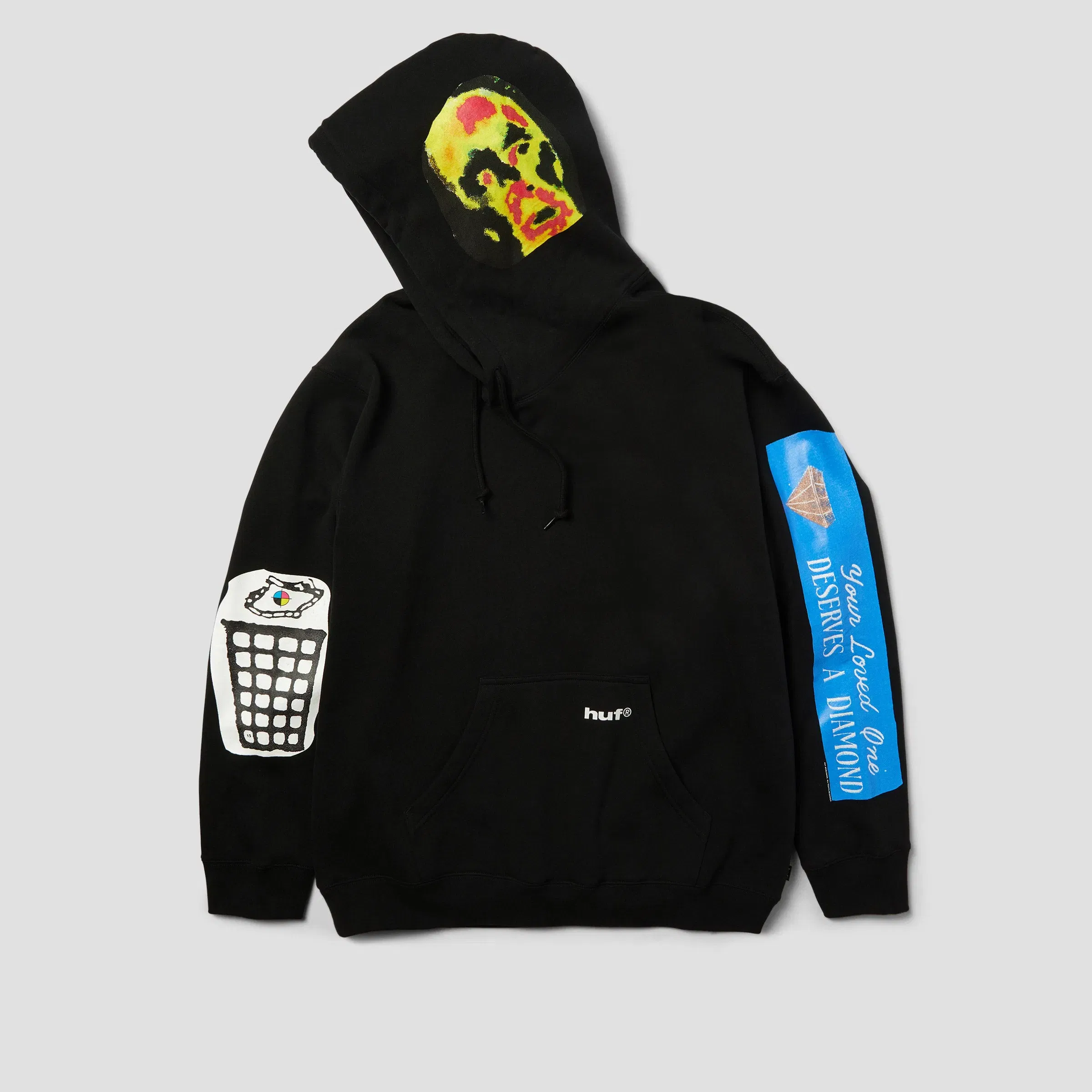 HUF Gimme The Loot Pullover Hoodie Black