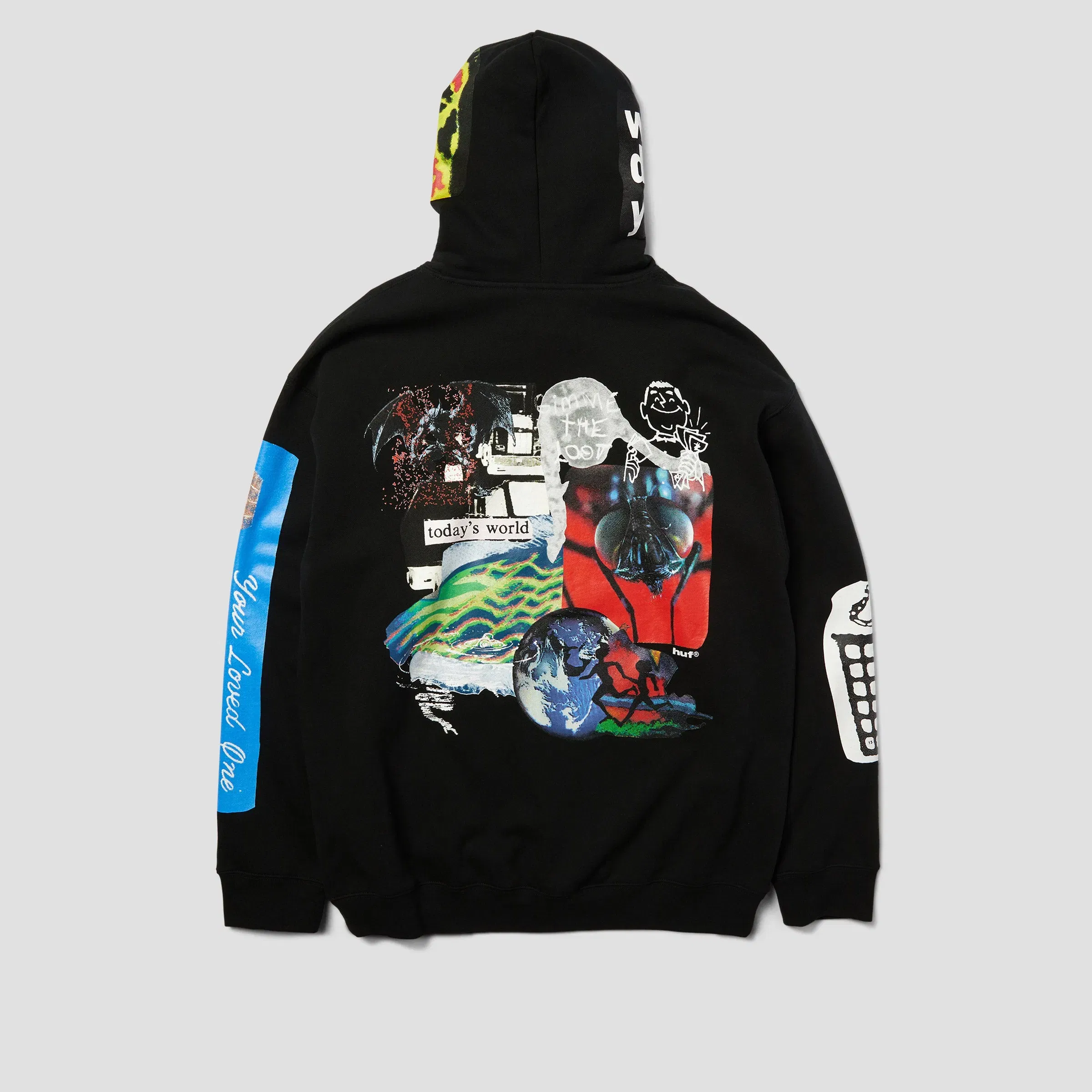 HUF Gimme The Loot Pullover Hoodie Black