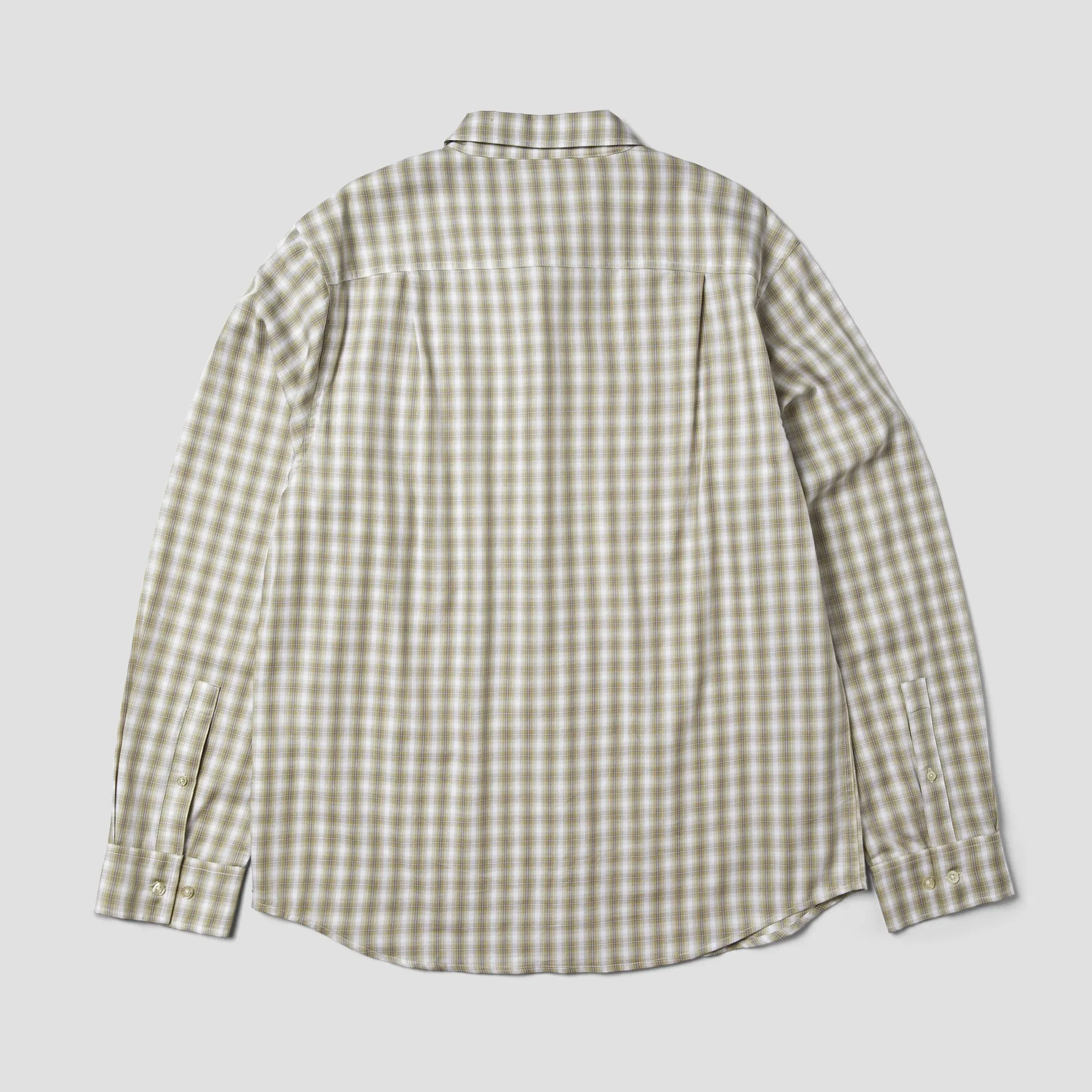 HUF H Star Longsleeve Plaid Shirt Putty